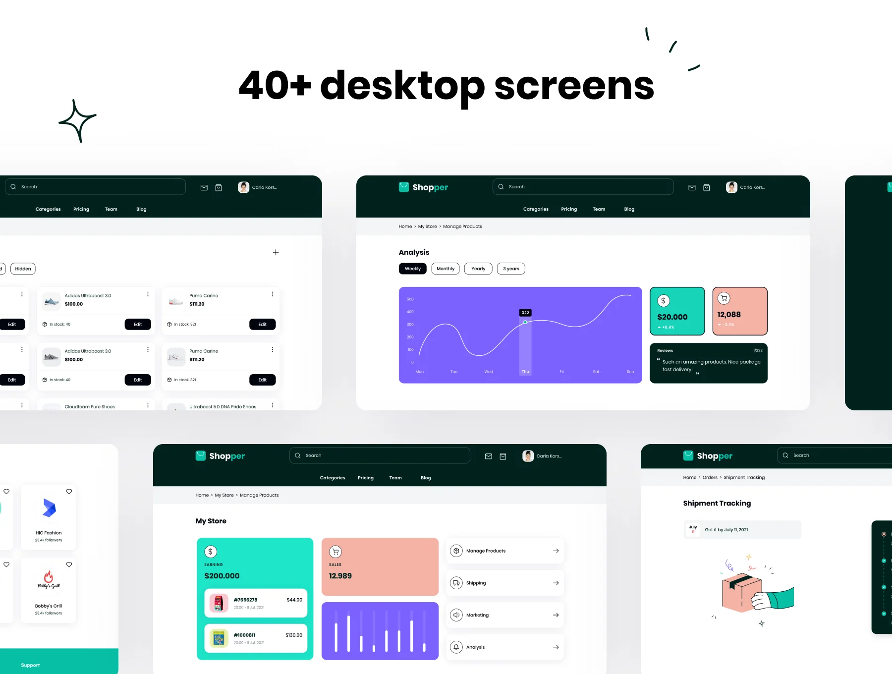 Shopper - Ecommerce Mobile App & Website 6