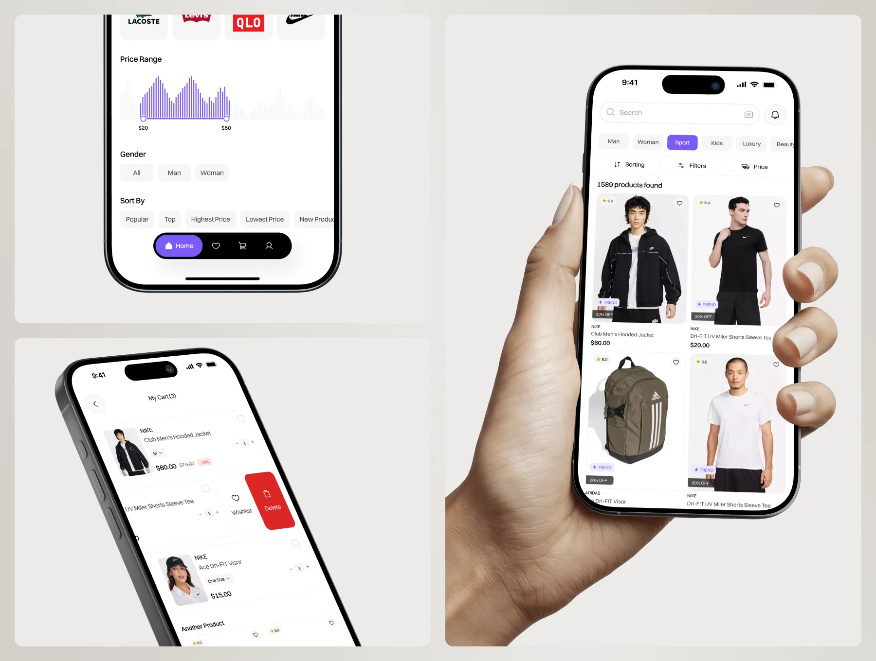 Shopper eCommerce Mobile App UI Kit 2