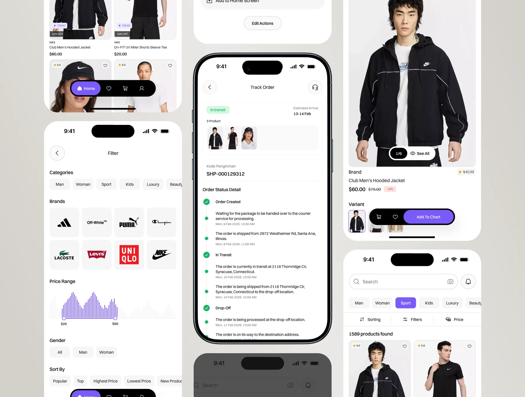 Shopper eCommerce Mobile App UI Kit 3