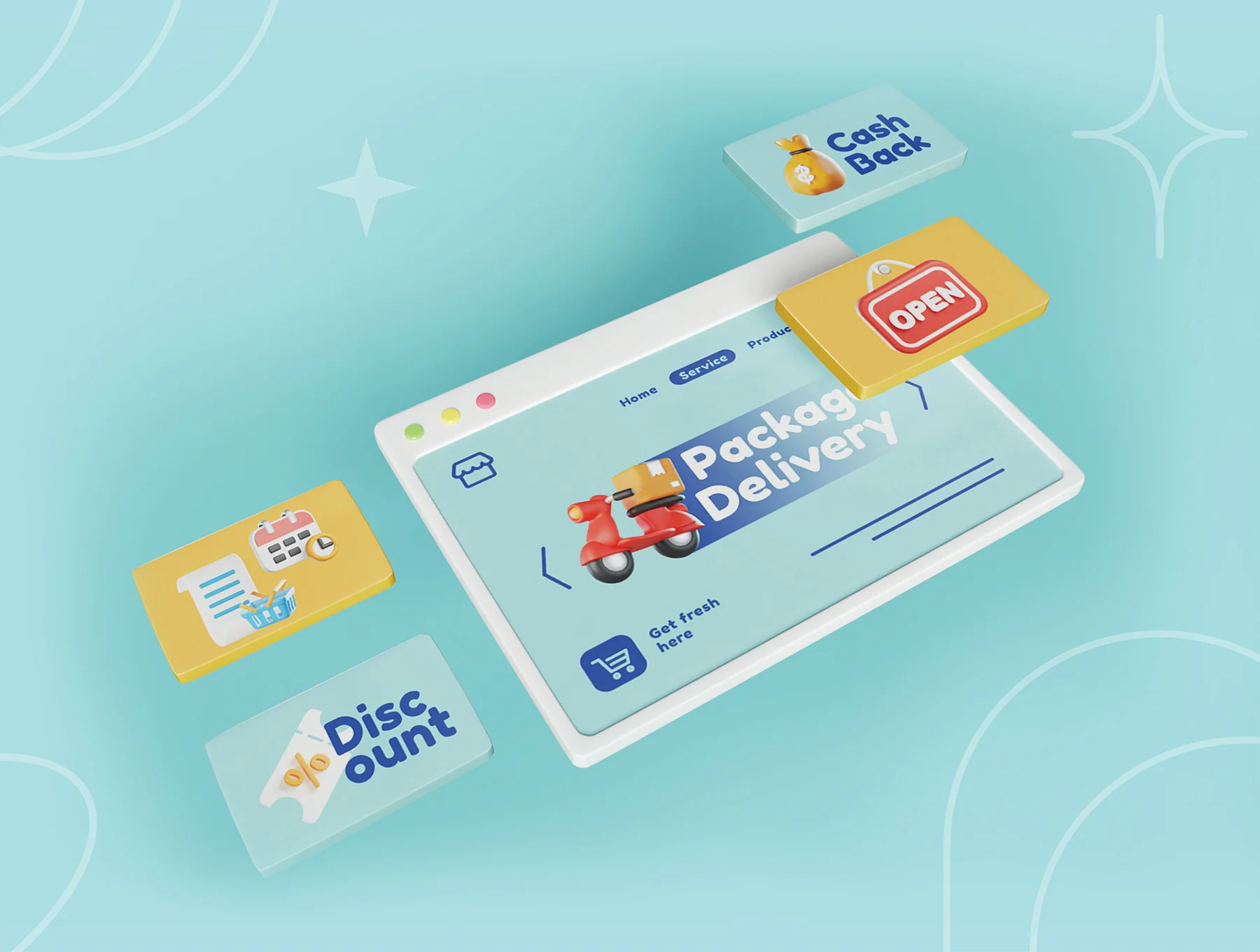 Shopping 3D Icons 4