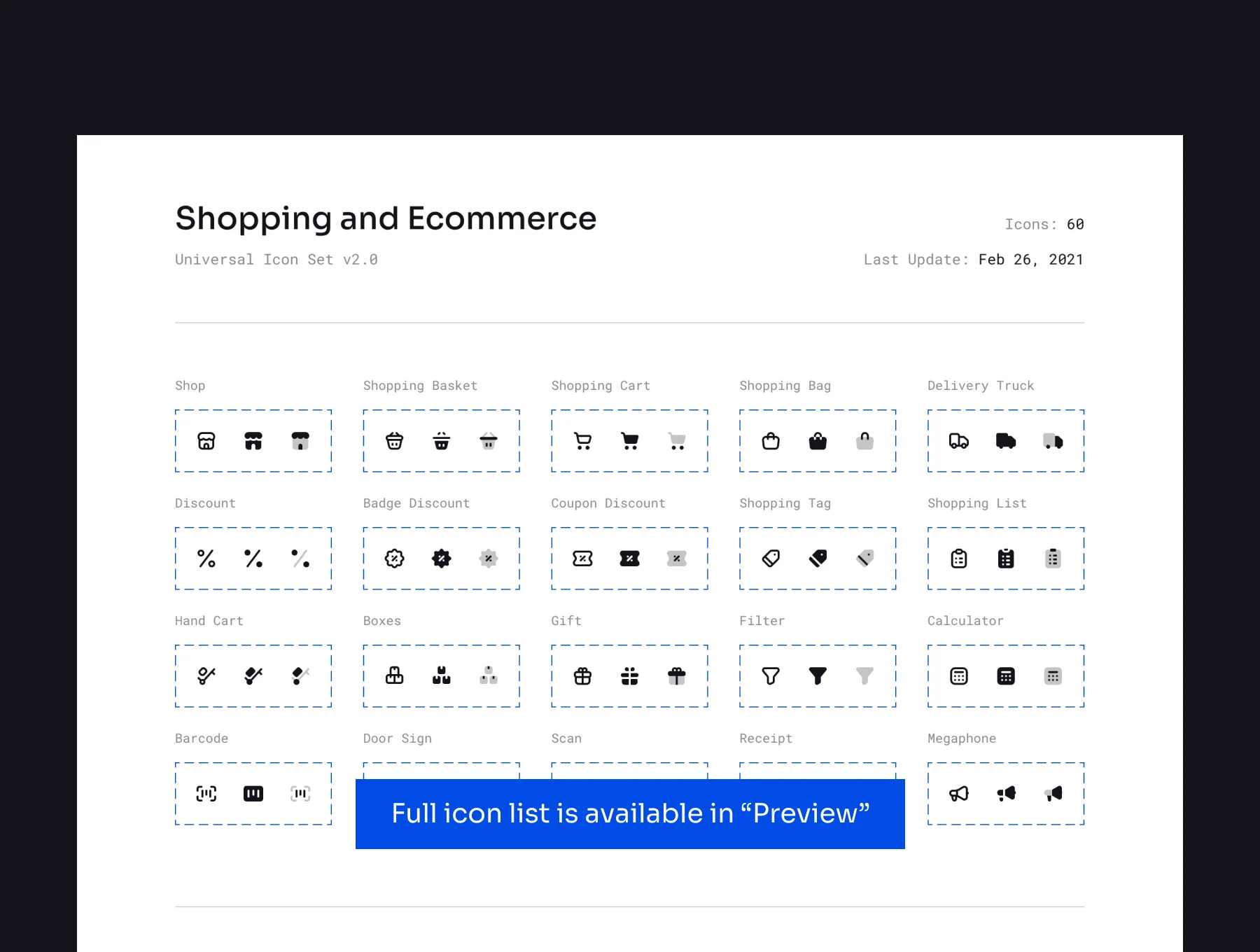 Shopping and Ecommerce Icon Set 8