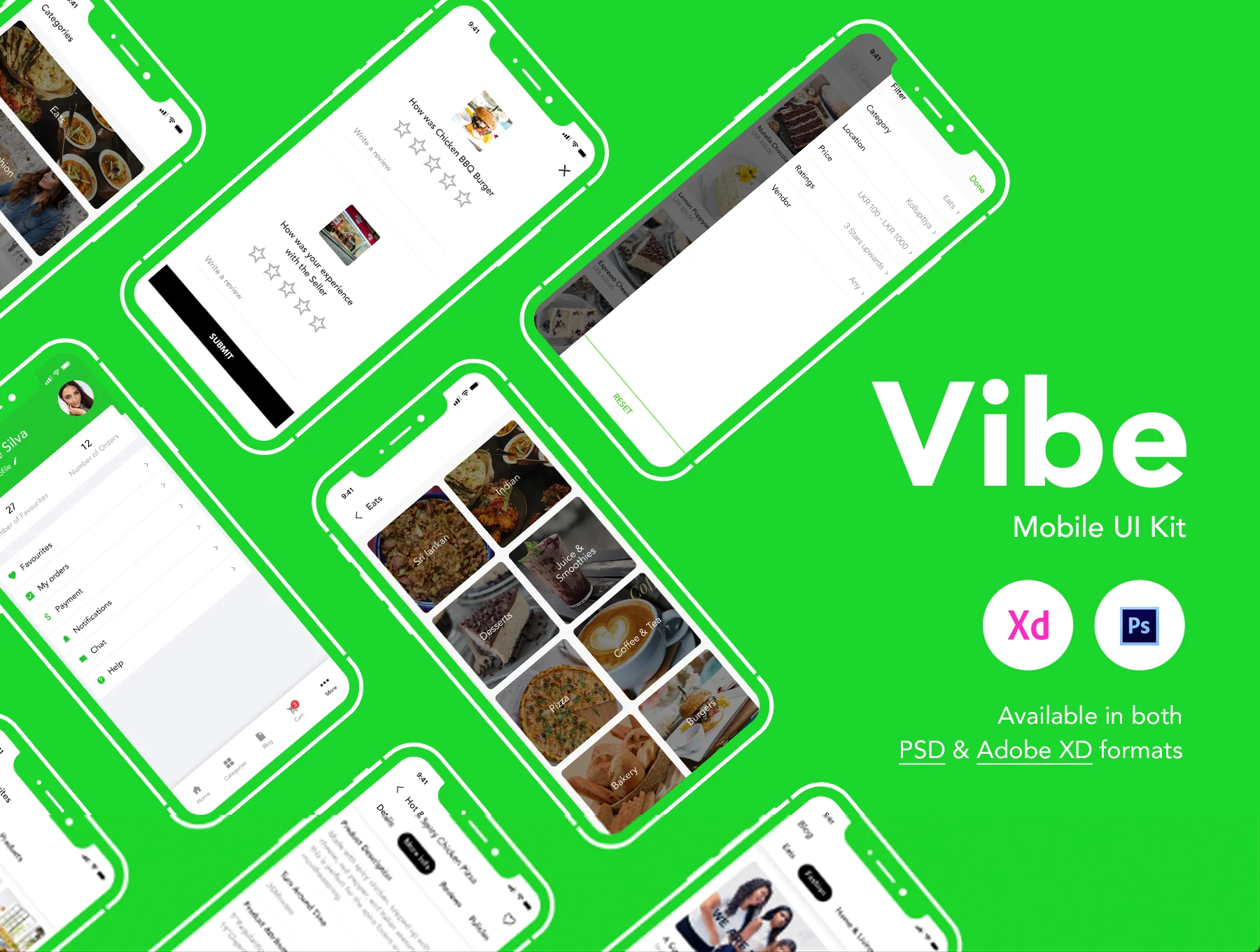 Vibe - Mobile Application UI Kit