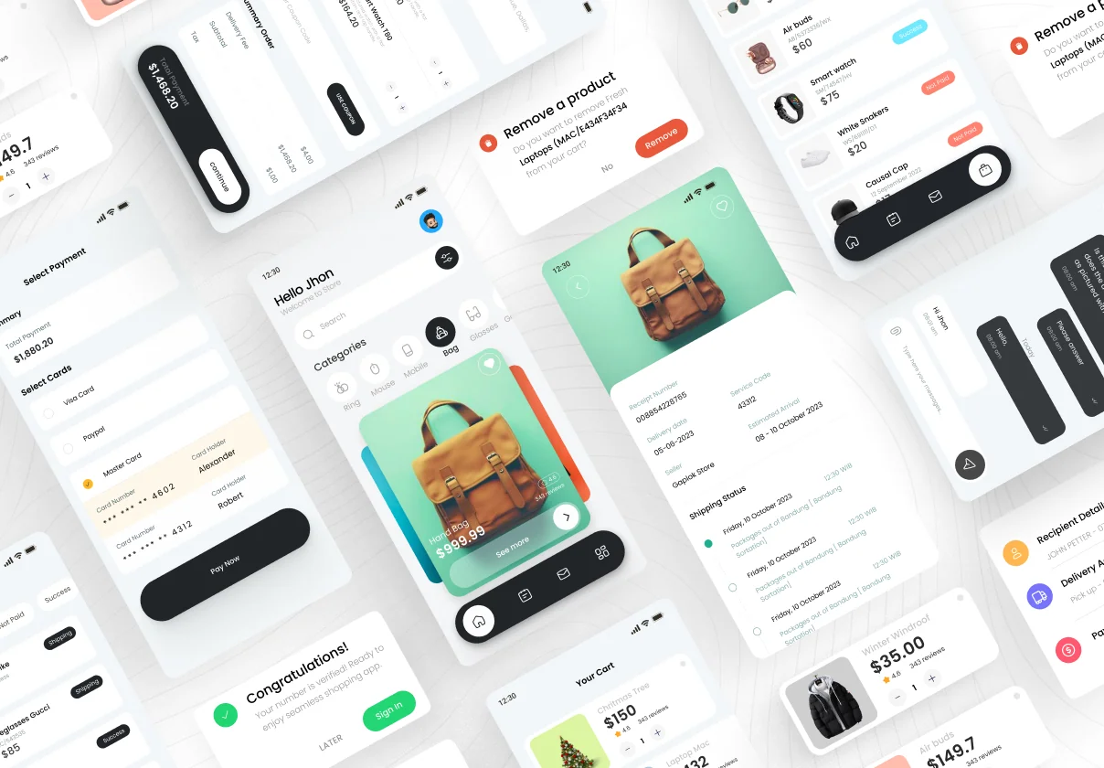 Shopping Ecommerce App UI Kit