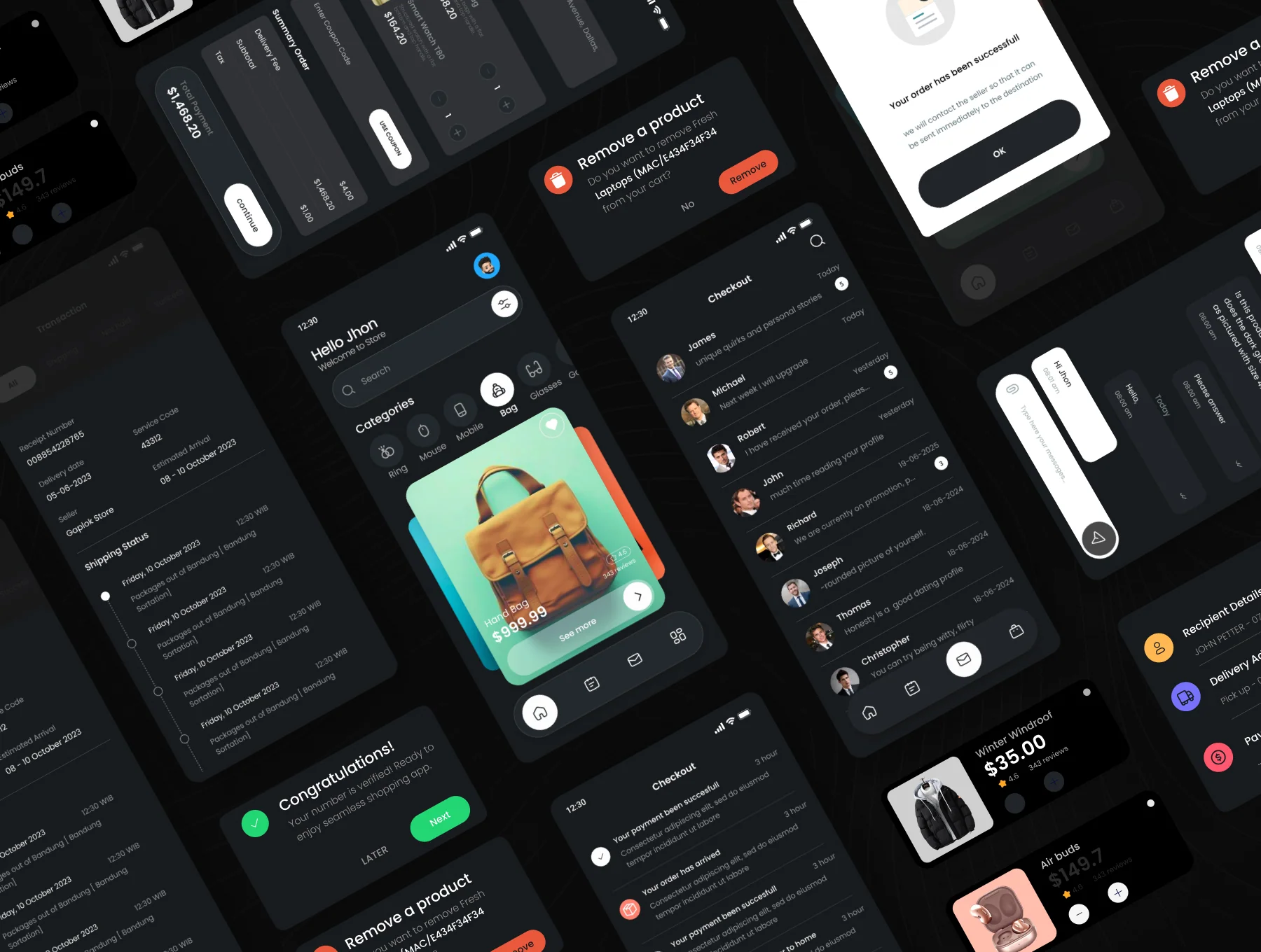 Shopping Ecommerce App UI Kit 2