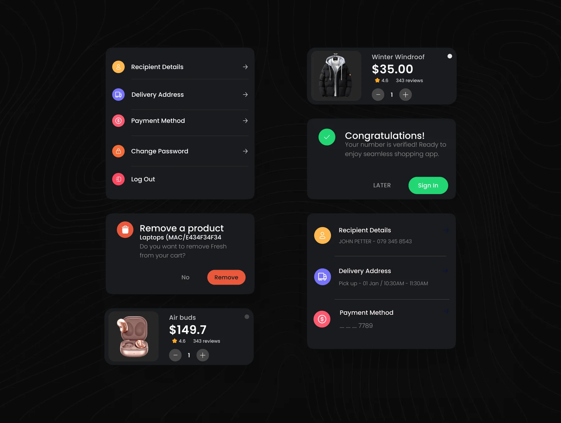 Shopping Ecommerce App UI Kit 8