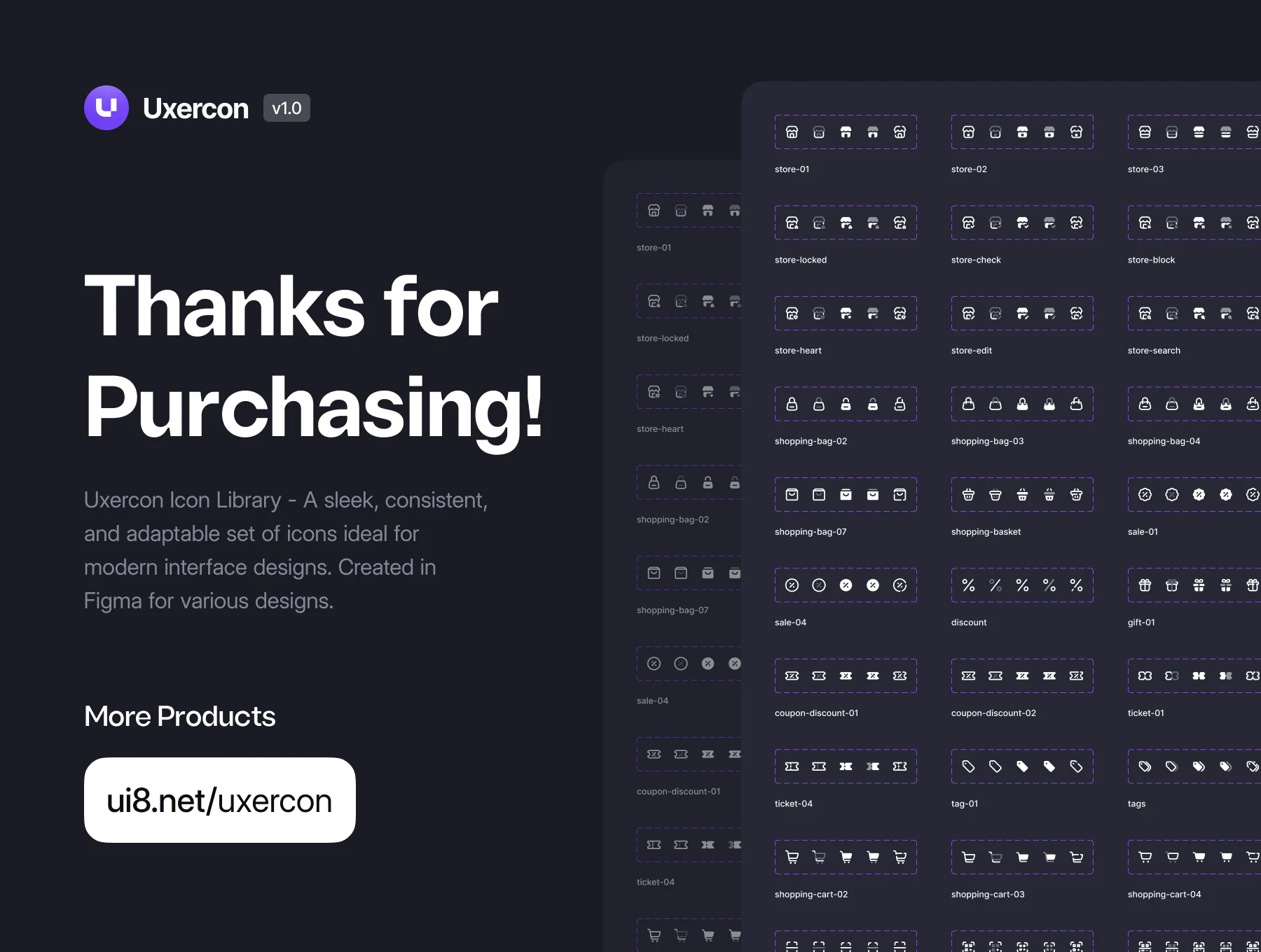 Shopping & Ecommerce - Uxercon Icon Pack 8
