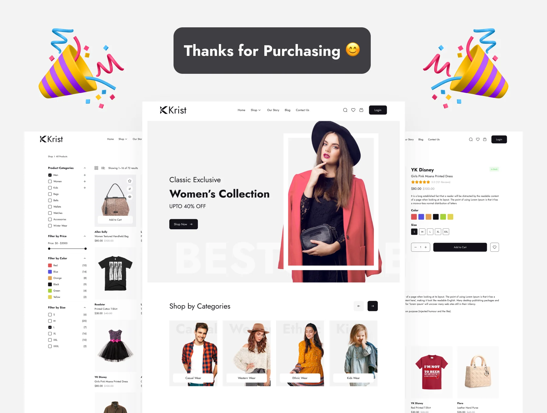 Shopping Ecommerce Web UI Kit 8