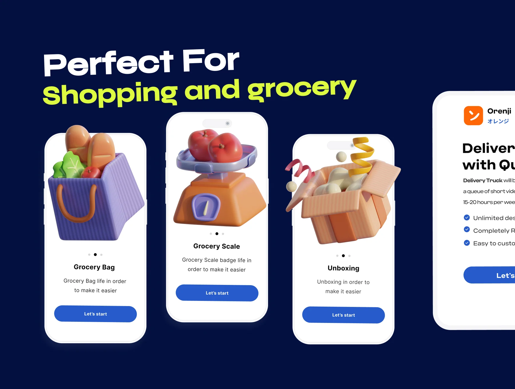 Shopping & Grocery 3D Icon Pack 5