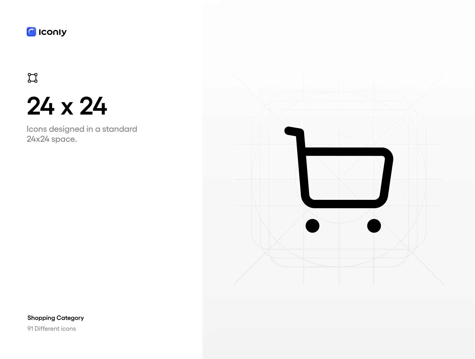 Shopping icons Light Iconly Pro 3
