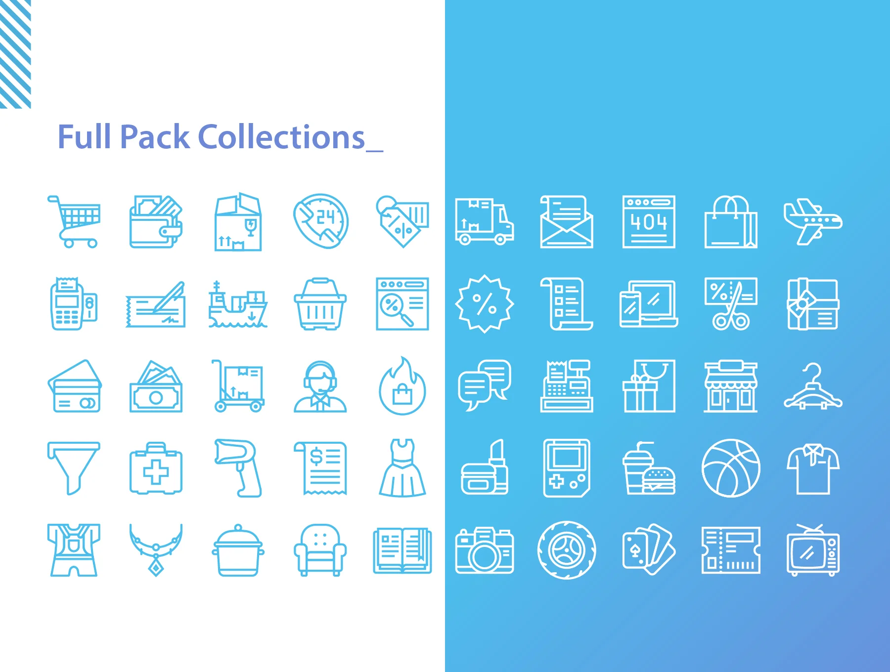 200 Shopping Icons Set 4