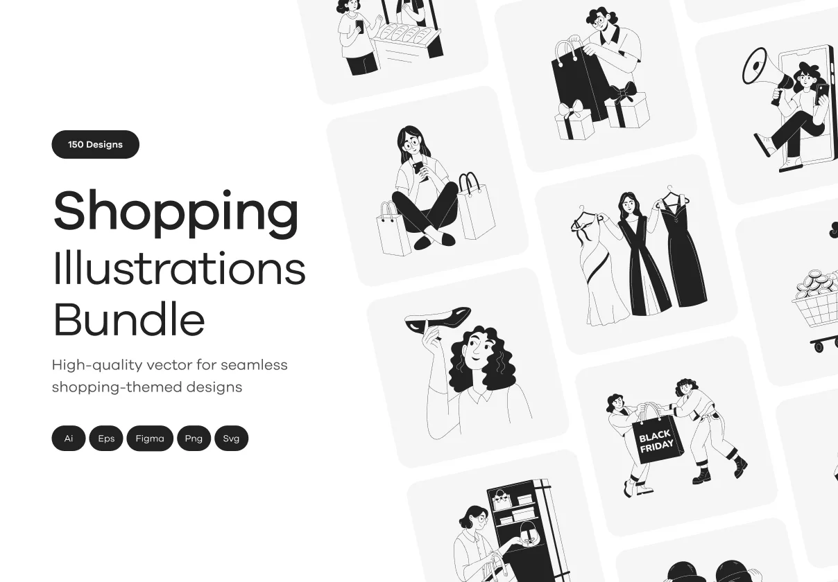 Shopping Illustration Art