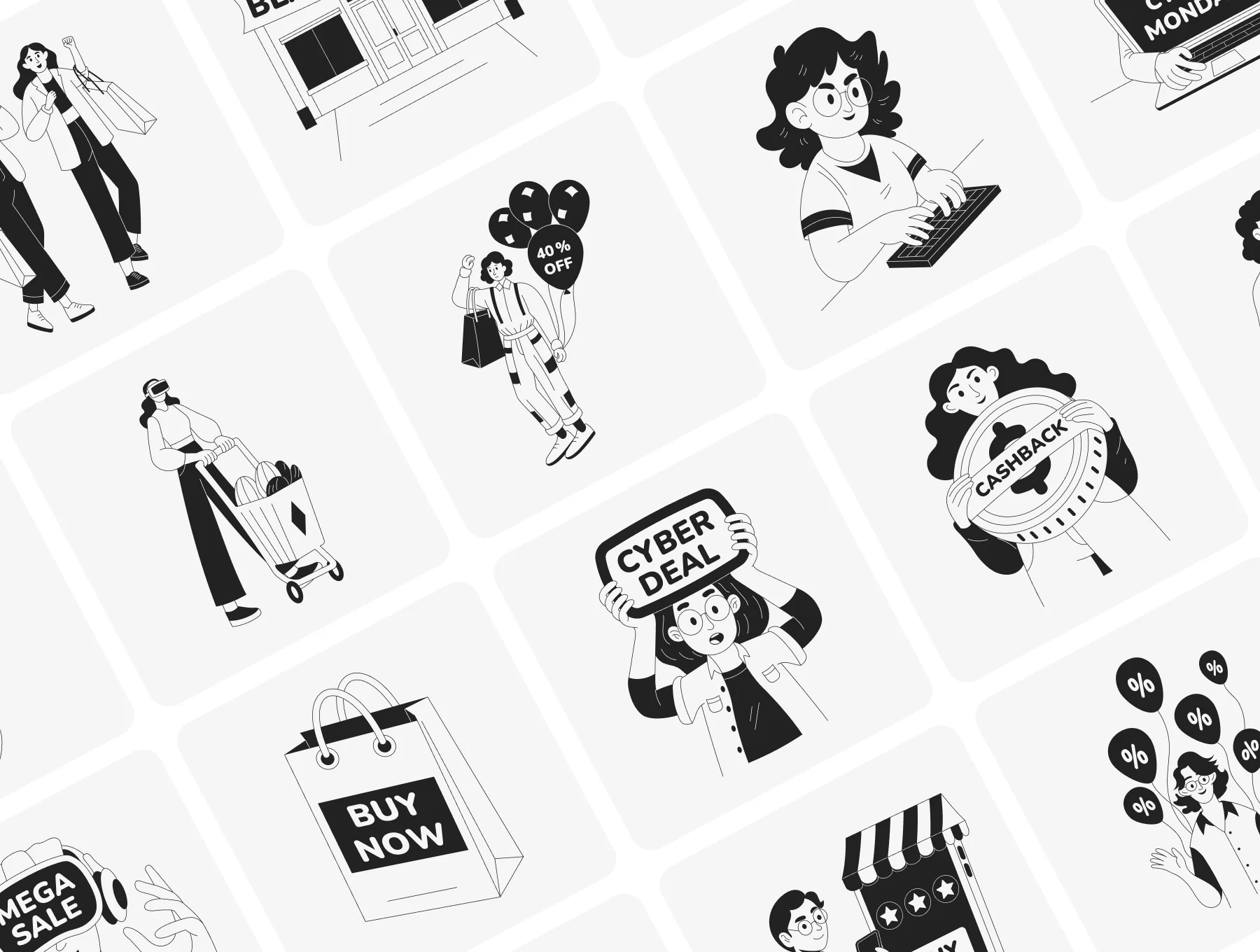 Shopping Illustration Art 6