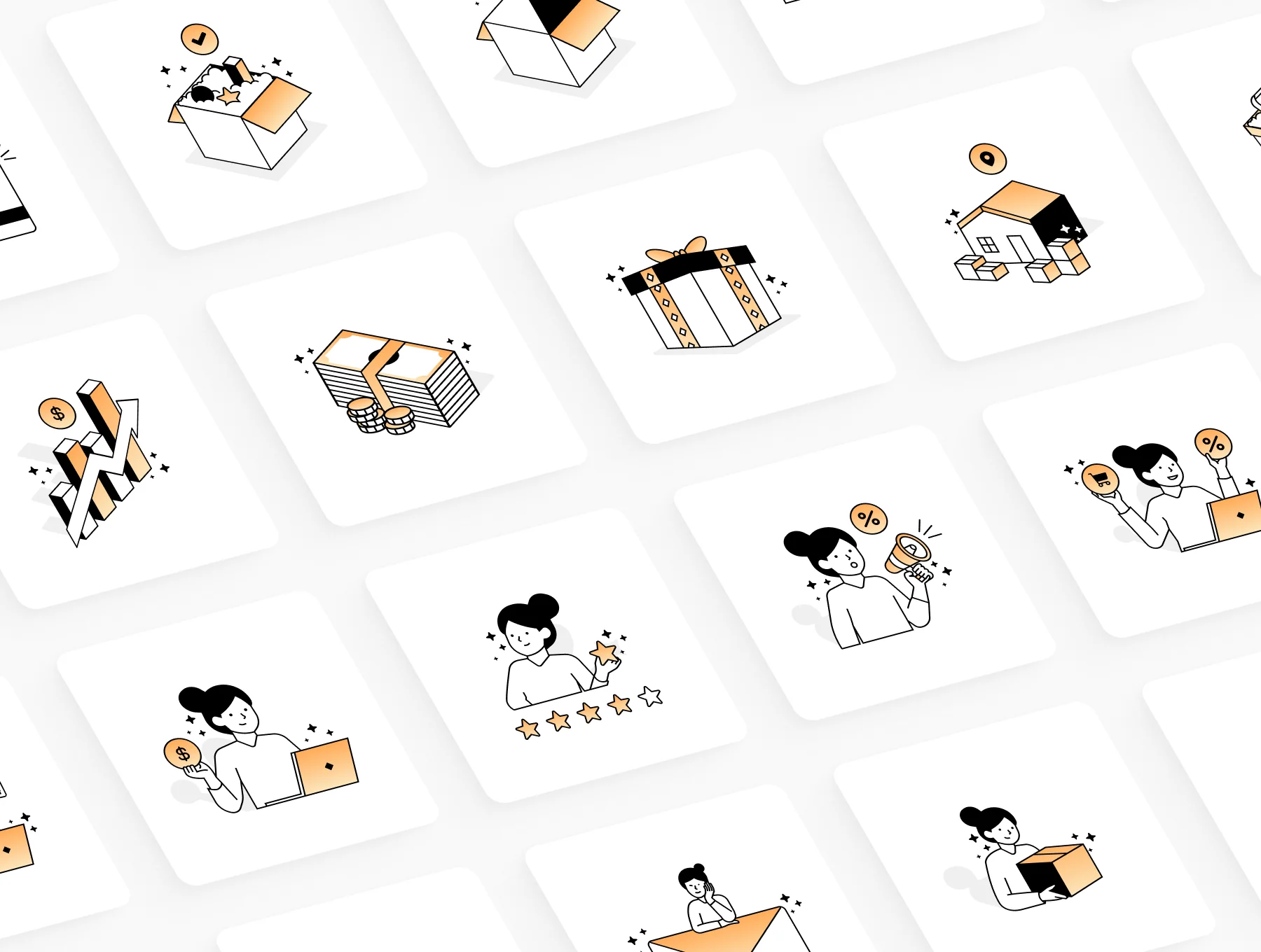 Shopping Illustration Kit 5