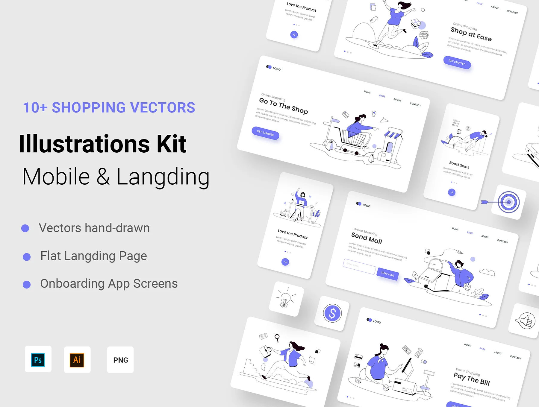 Shopping Illustration Kits
