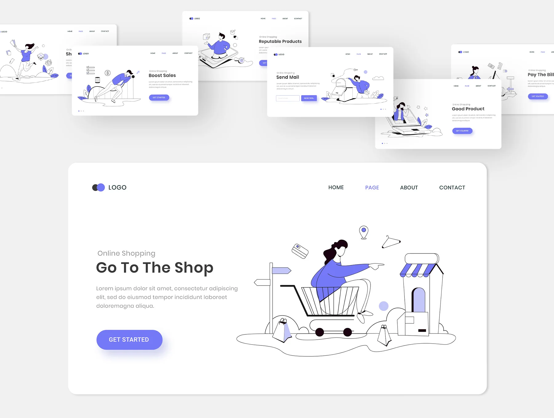 Shopping Illustration Kits 2