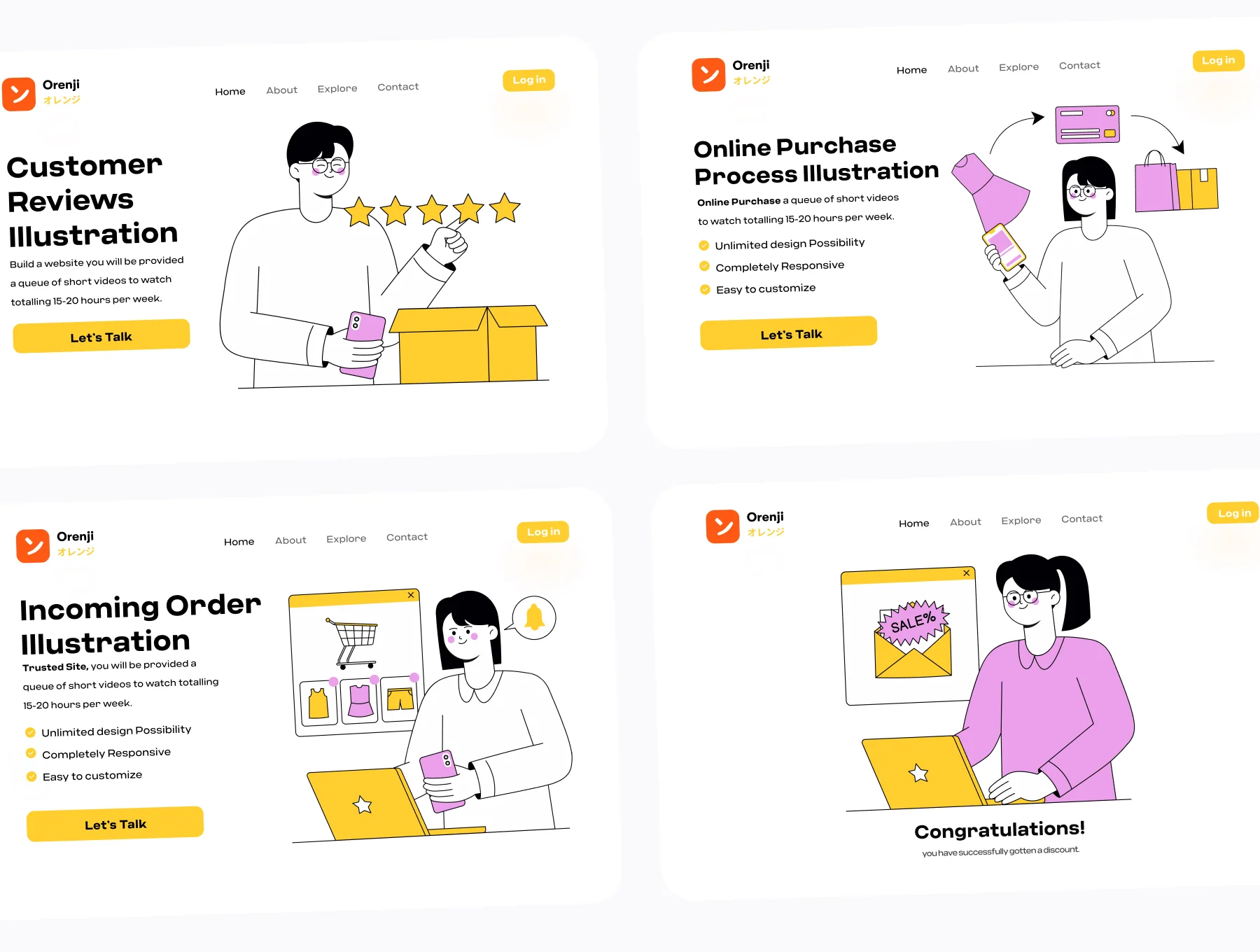 Shopping Illustration Pack 6