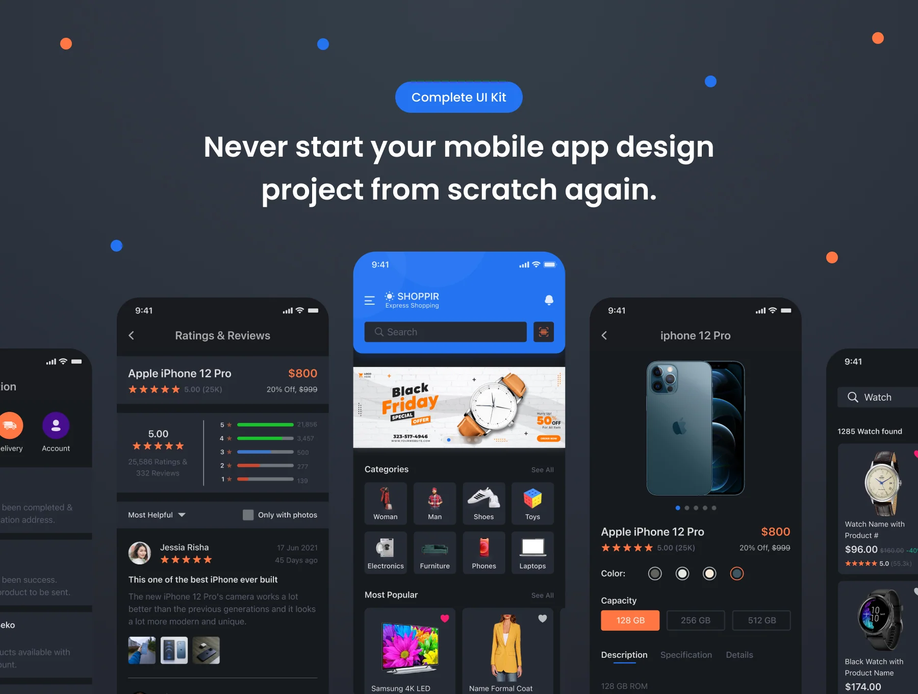 Shoppir - Shopping & E-commerce App UI Kit 8