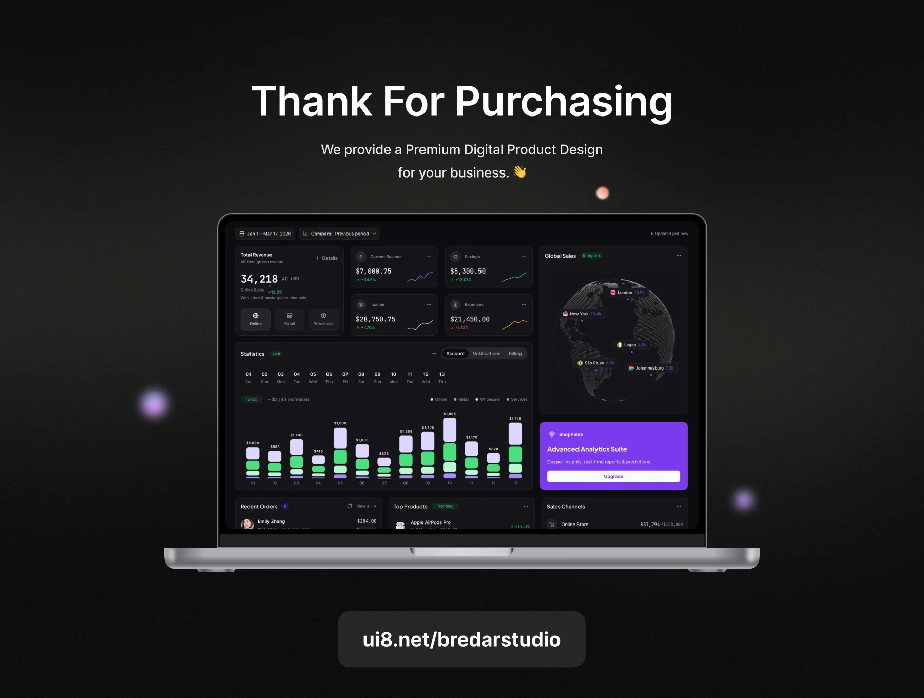 ShopPulse - SAAS - Analytics Dashboard - Ecommerce 12
