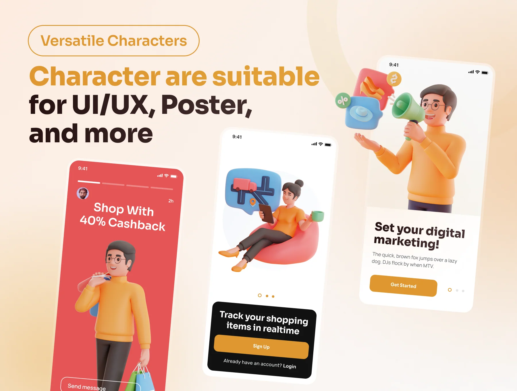 Shoppy - E-Commerce 3D Characters 5