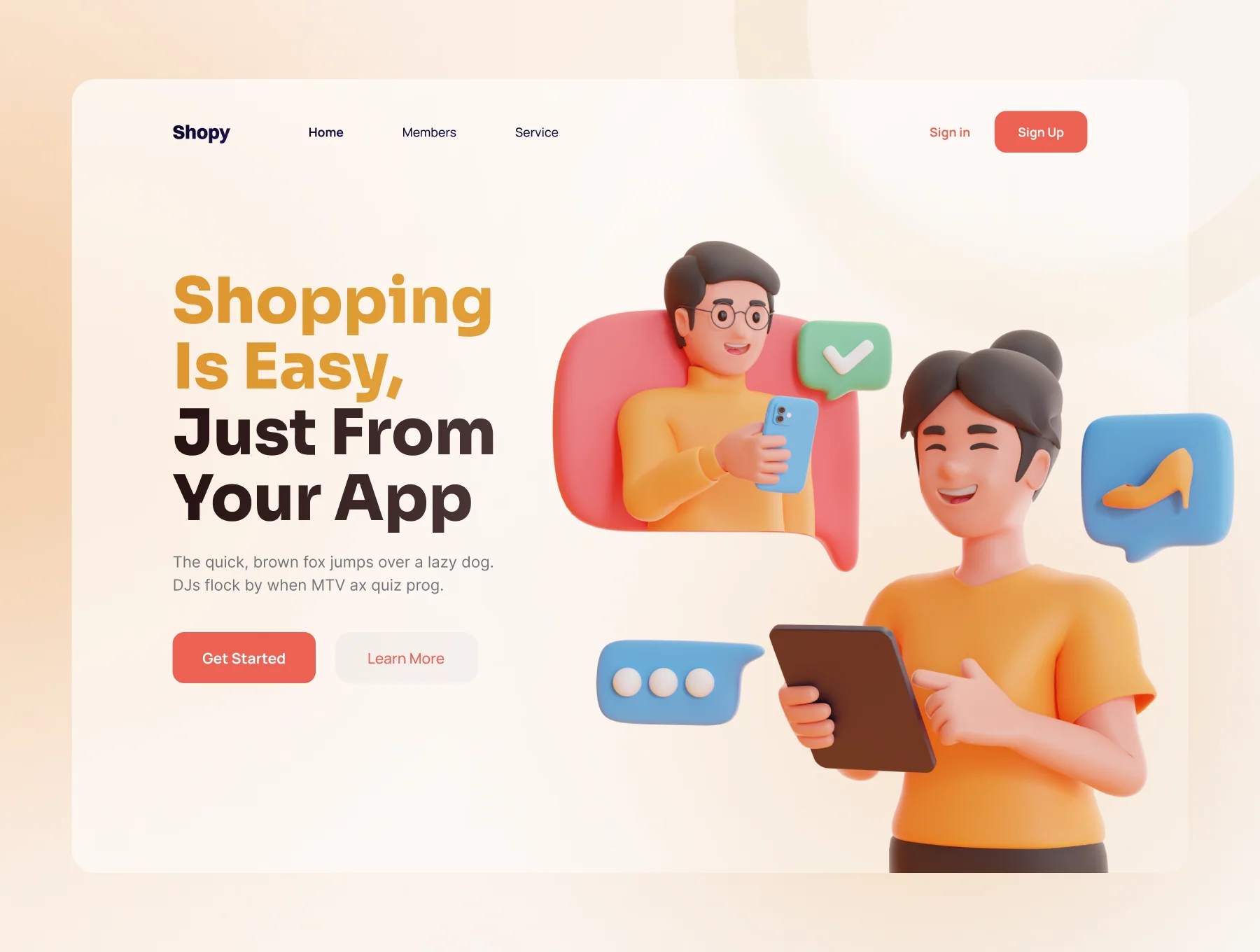 Shoppy - E-Commerce 3D Characters 6