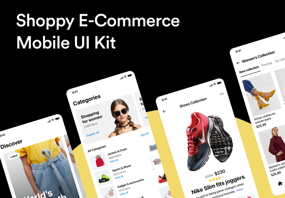 Shoppy E-Commerce Mobile UI Kit