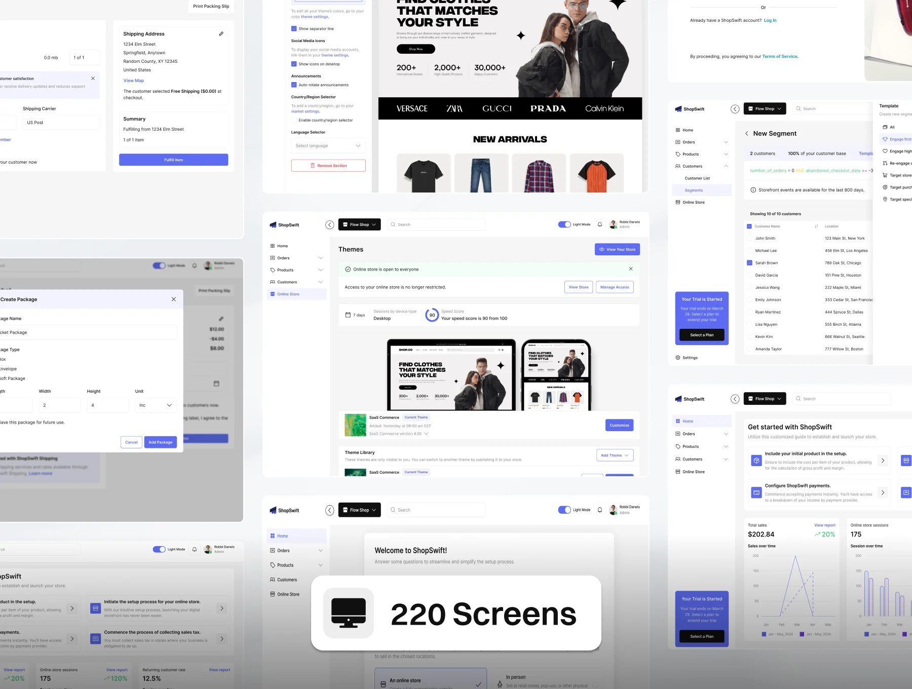 ShopSwift - E-Commerce Builder Web App UI Kit 3