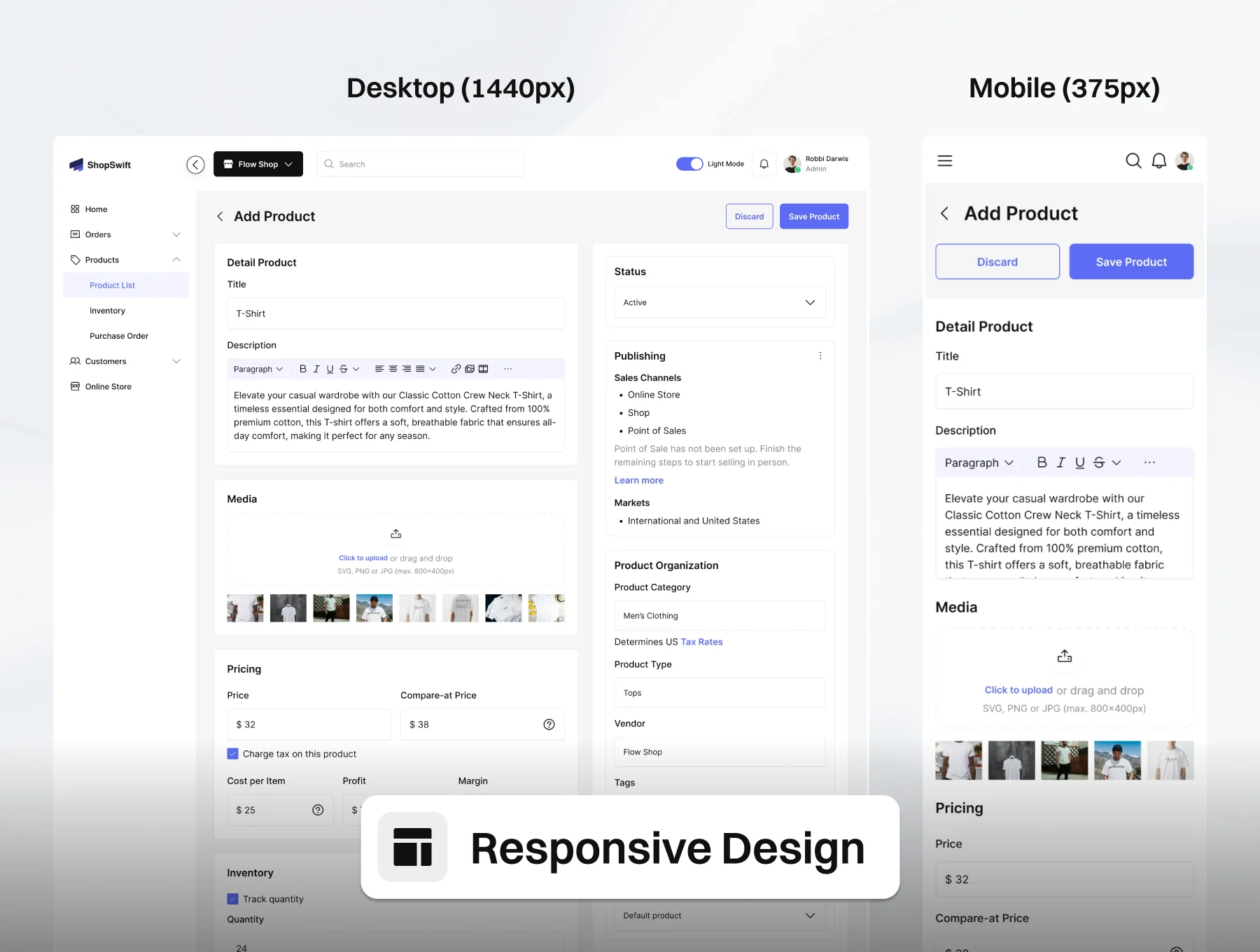 ShopSwift - E-Commerce Builder Web App UI Kit 5