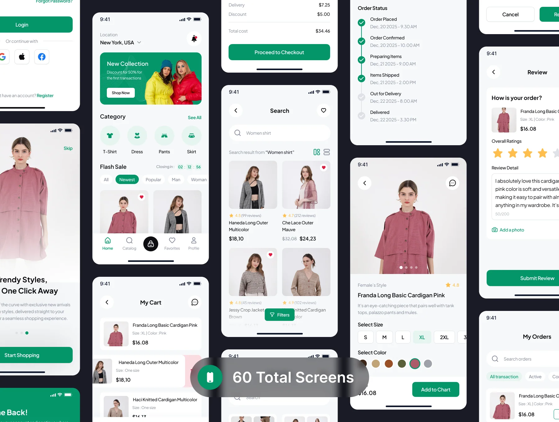 ShopX - eCommerce Mobile App UI Kit 5
