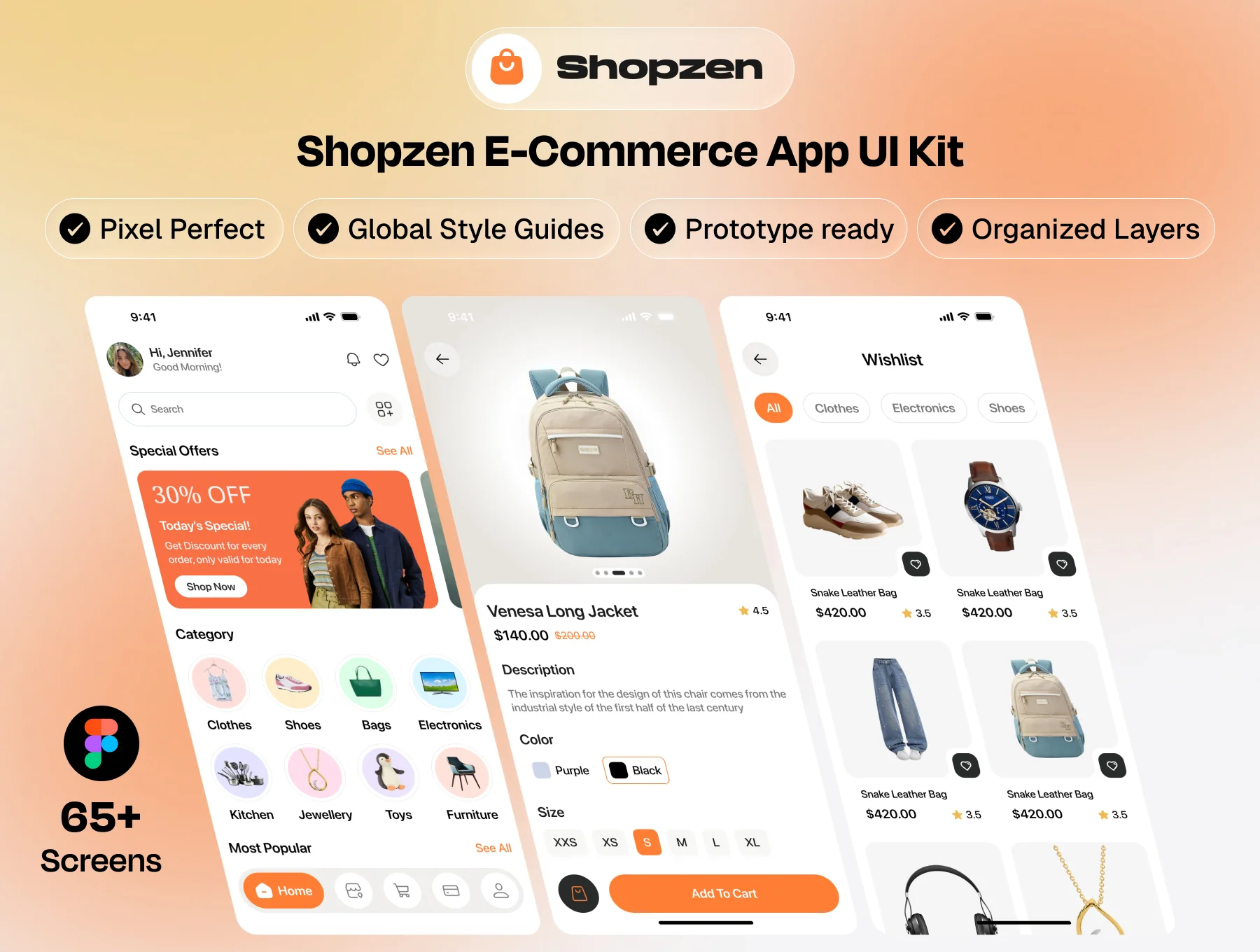 Shopzen – E-Commerce App UI Kit