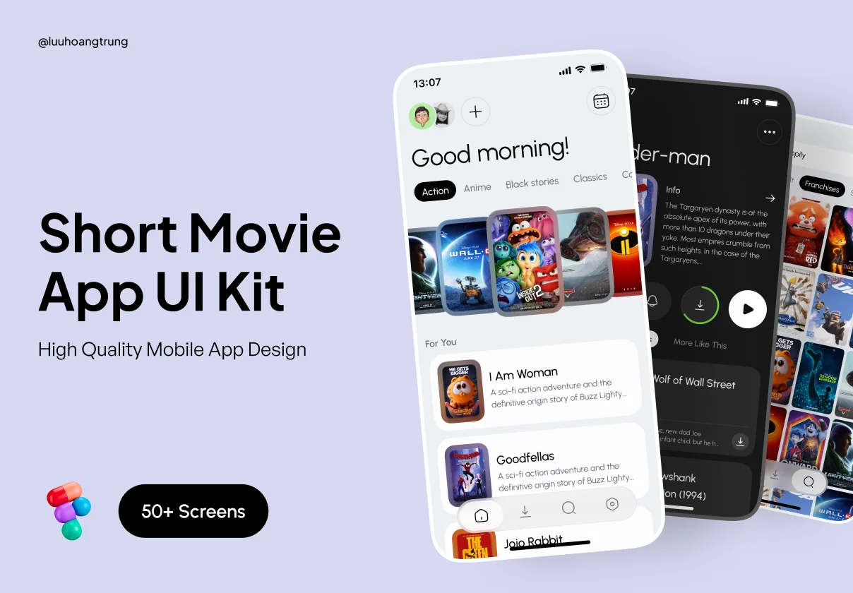 Short Movie UI Kit