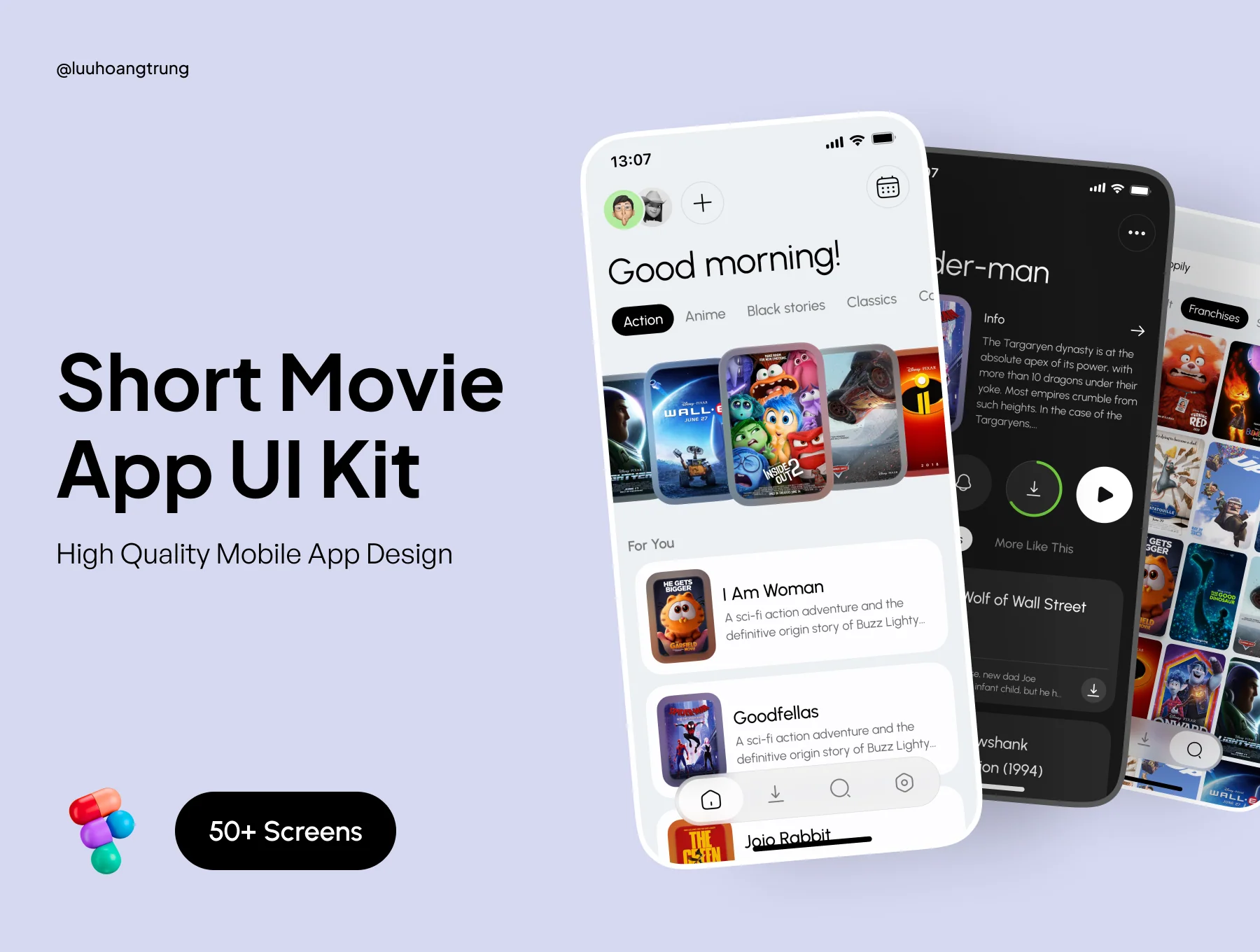 Short Movie UI Kit