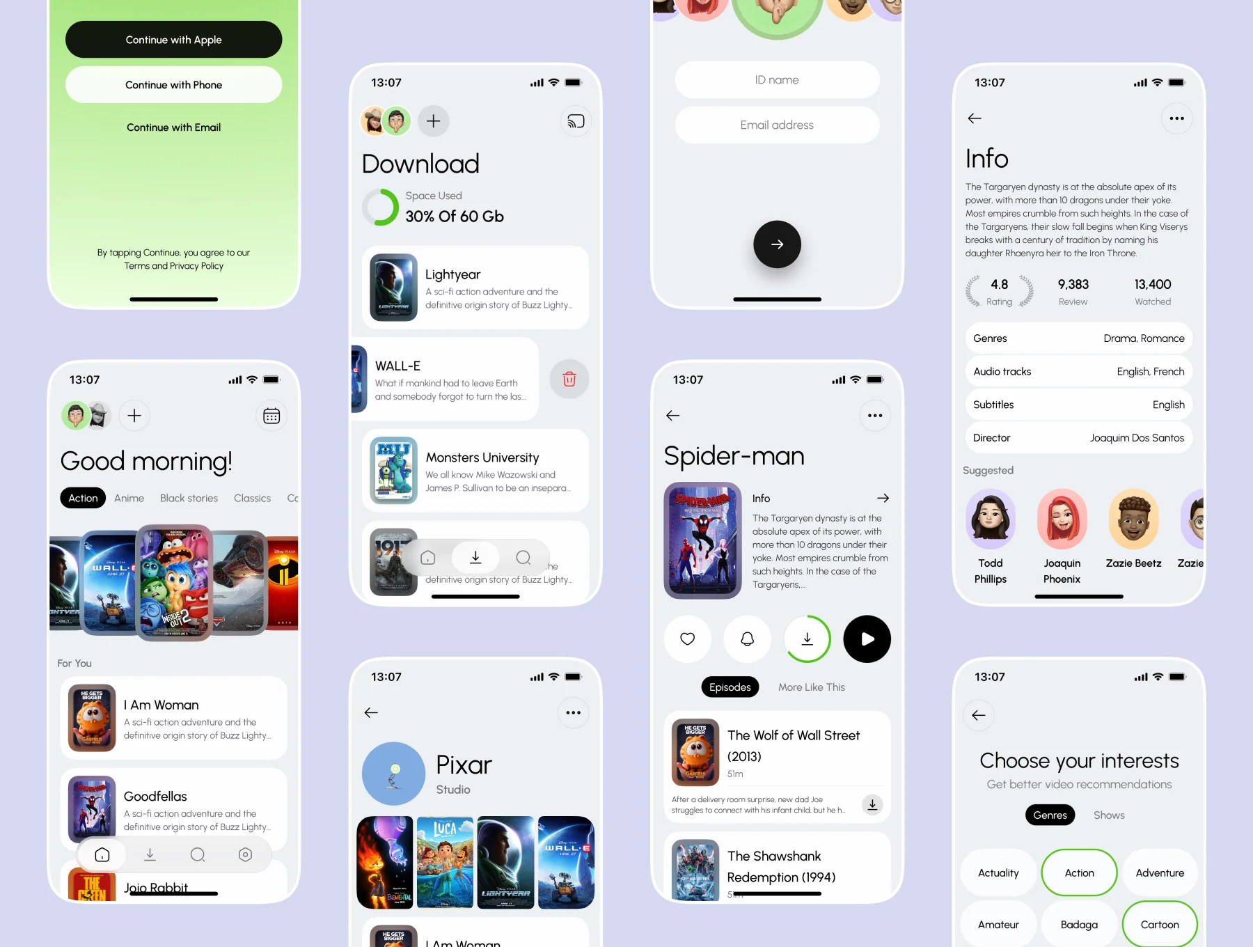 Short Movie UI Kit 5