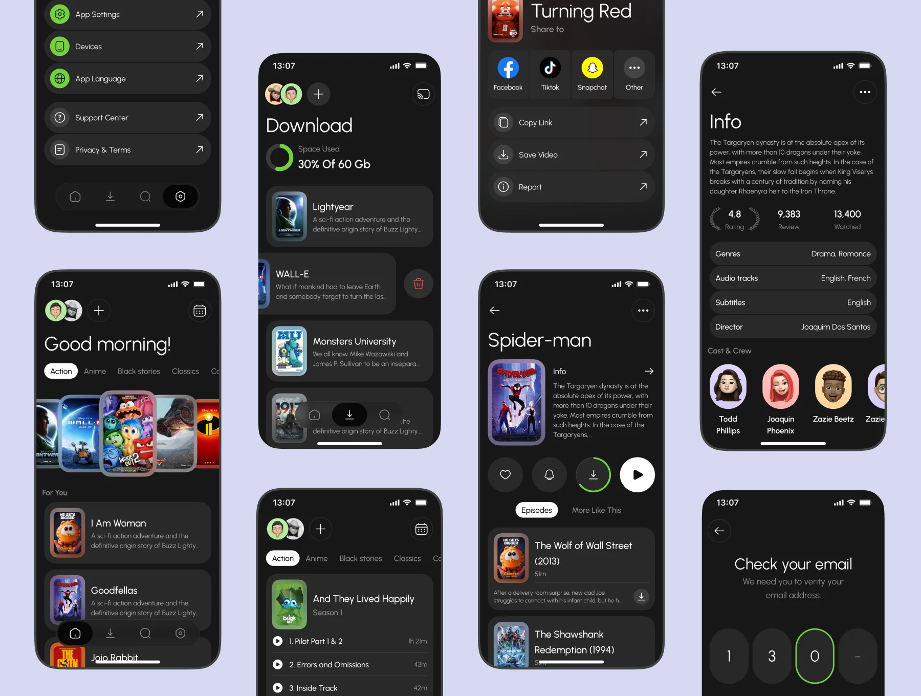 Short Movie UI Kit 7