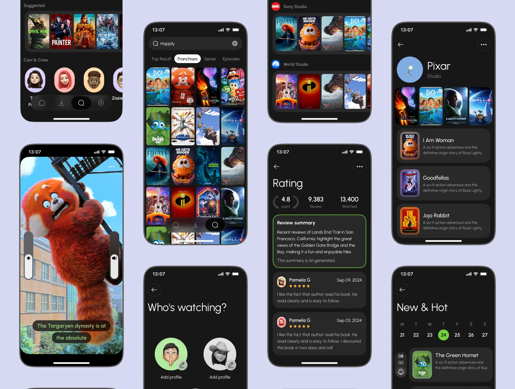 Short Movie UI Kit 8