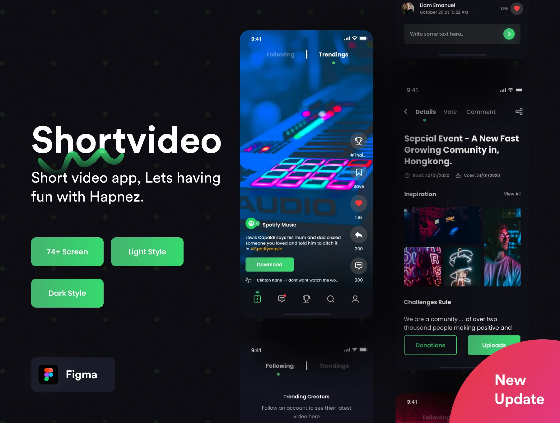 Short Video Apps UI KIT ( Hapnezz )