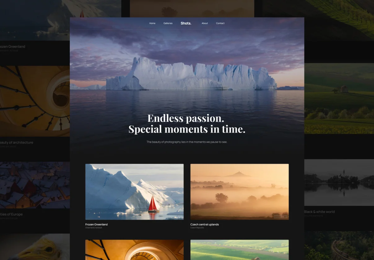 Shots — The Ultimate Template for Photographers