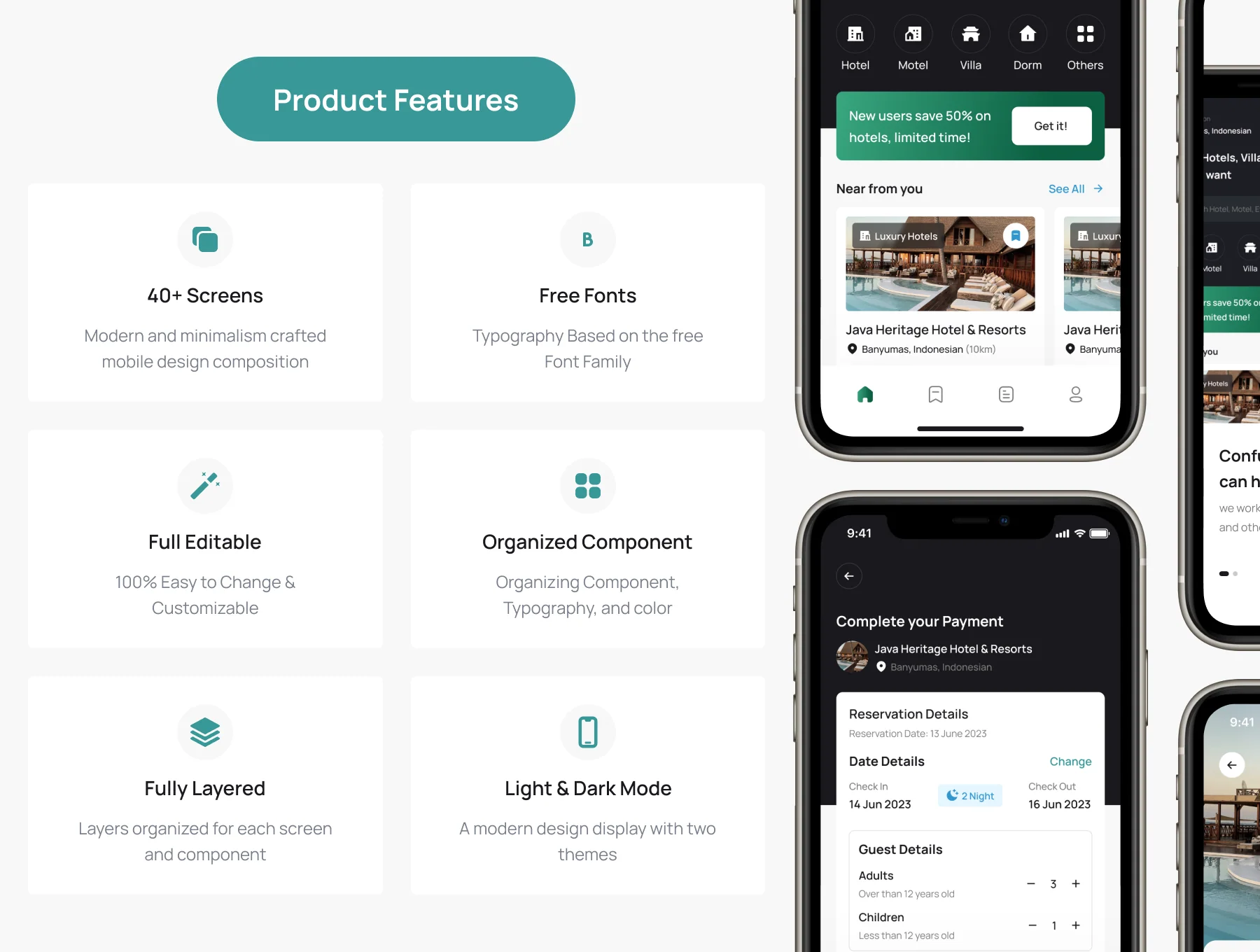 Shoty - Booking Hotel & Lodging App for Mobile UI Kit 2