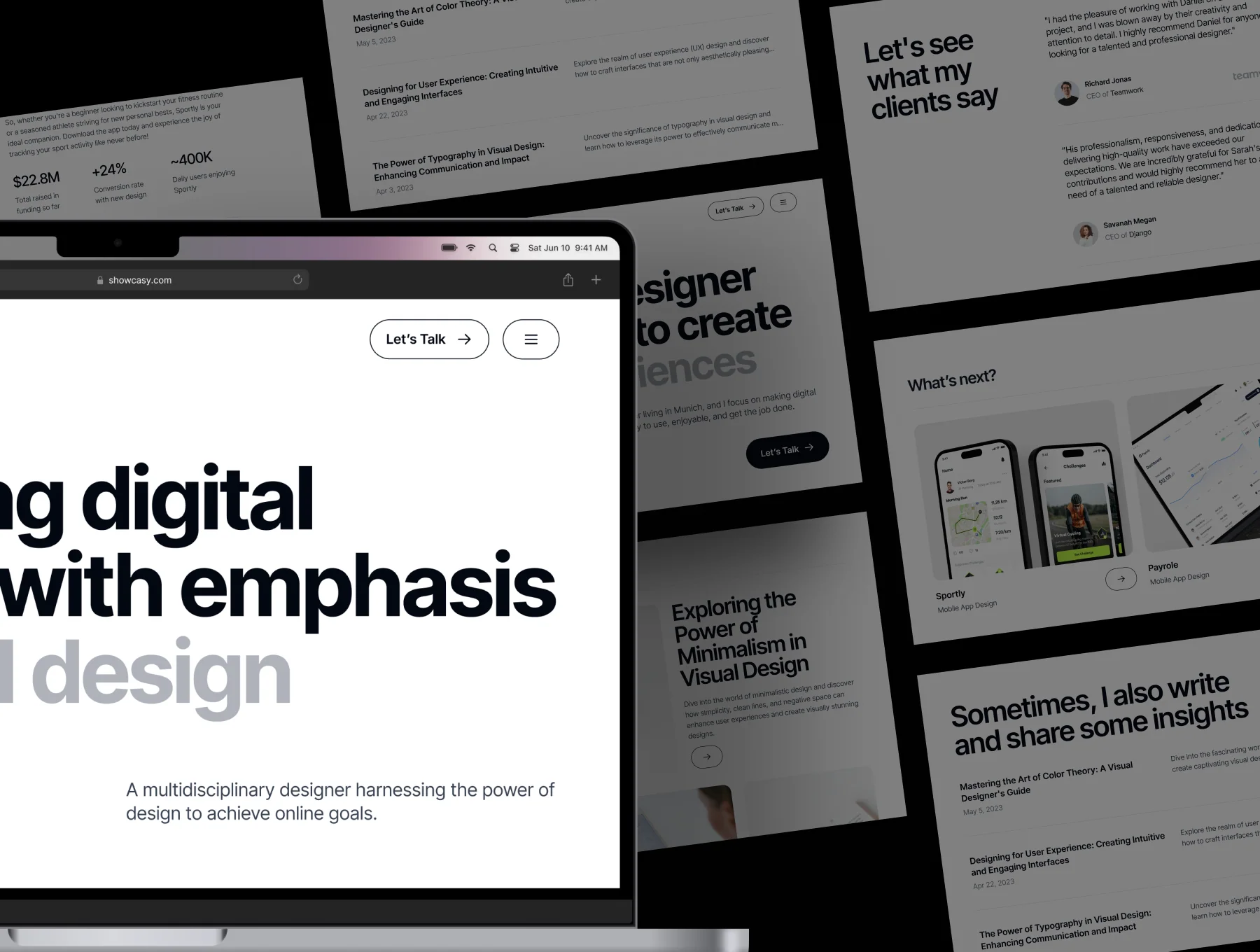 Showcasy - A Personal Portfolio Website 2