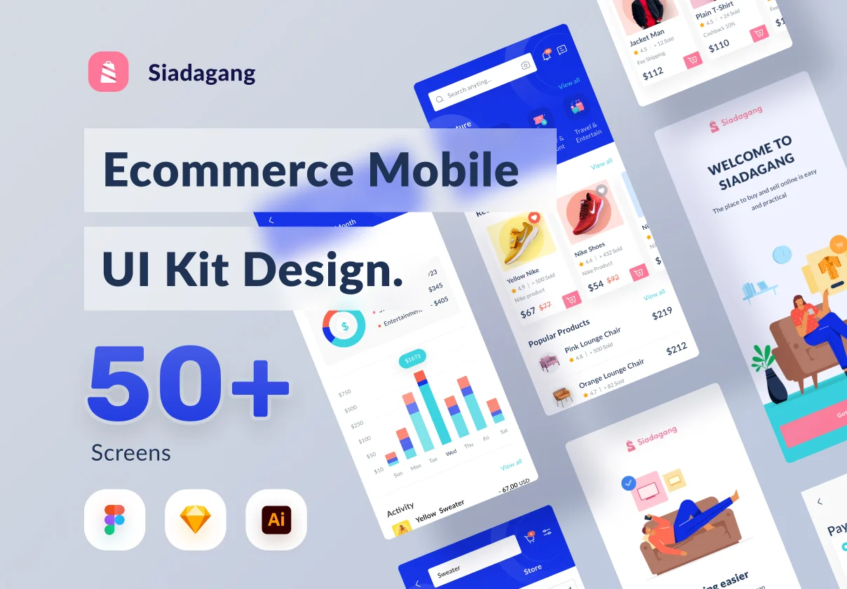 Siadagang Ecommerce UI kit