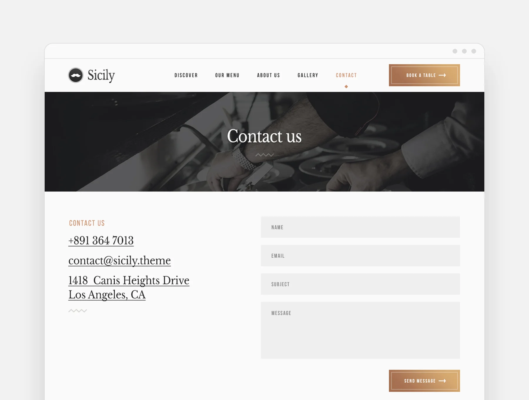 Sicily - Restaurant Website Template 9