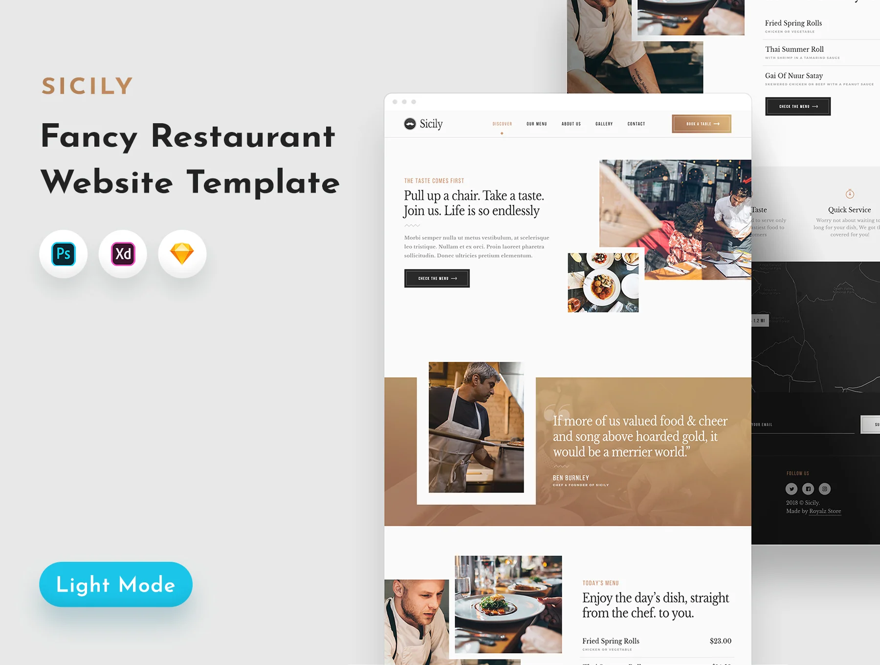 Sicily - Restaurant Website Template 2