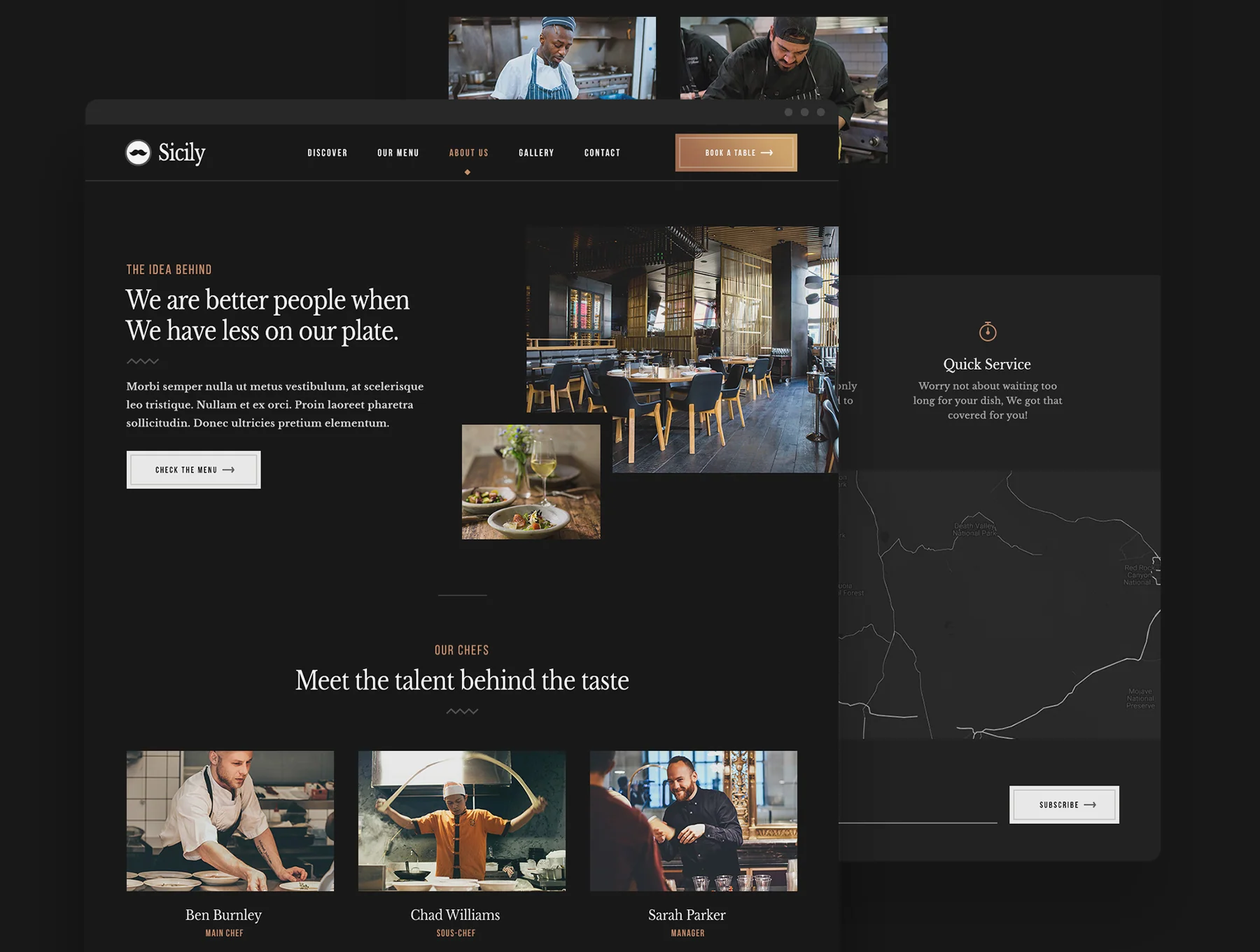 Sicily - Restaurant Website Template 4