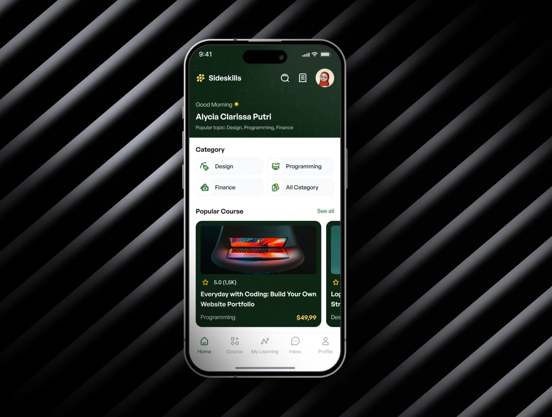 Sideskills - Online Learning & Course Mobile App UI Kit 6