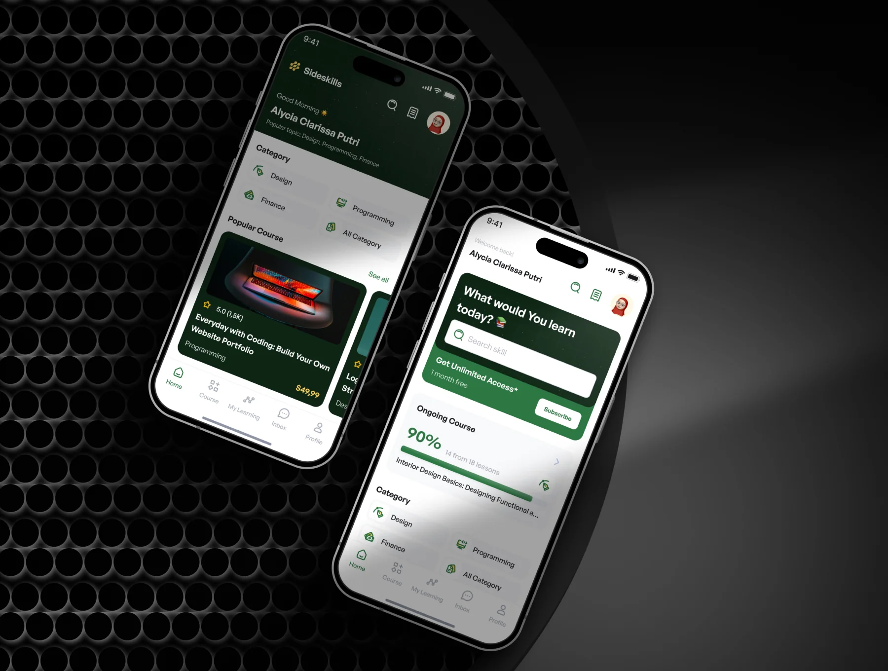 Sideskills - Online Learning & Course Mobile App UI Kit 7