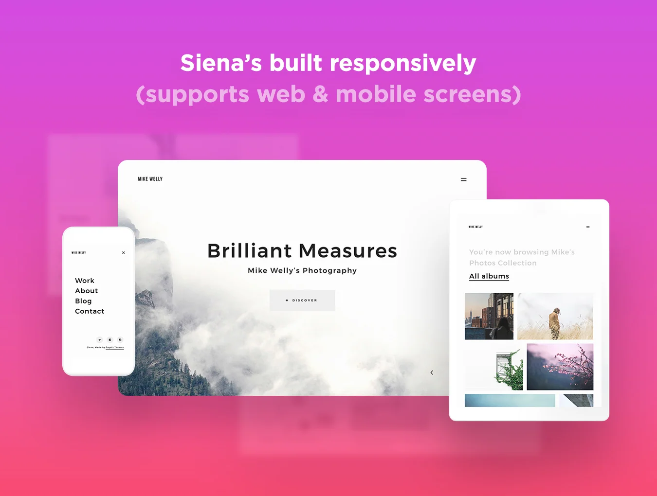 Siena - Photography Website Template 4