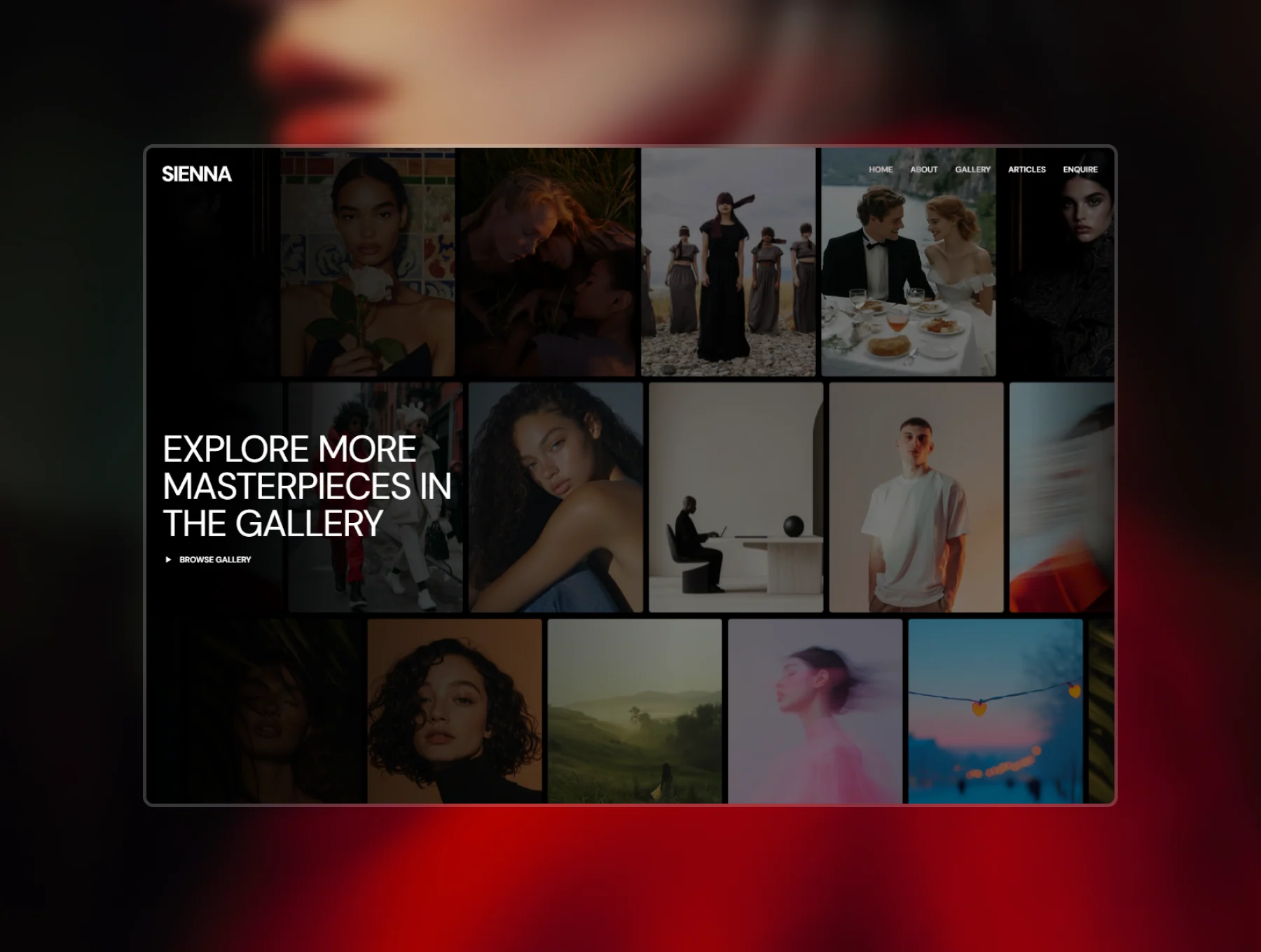 Sienna - A Sleek Portfolio for Photographer & Creatives 4
