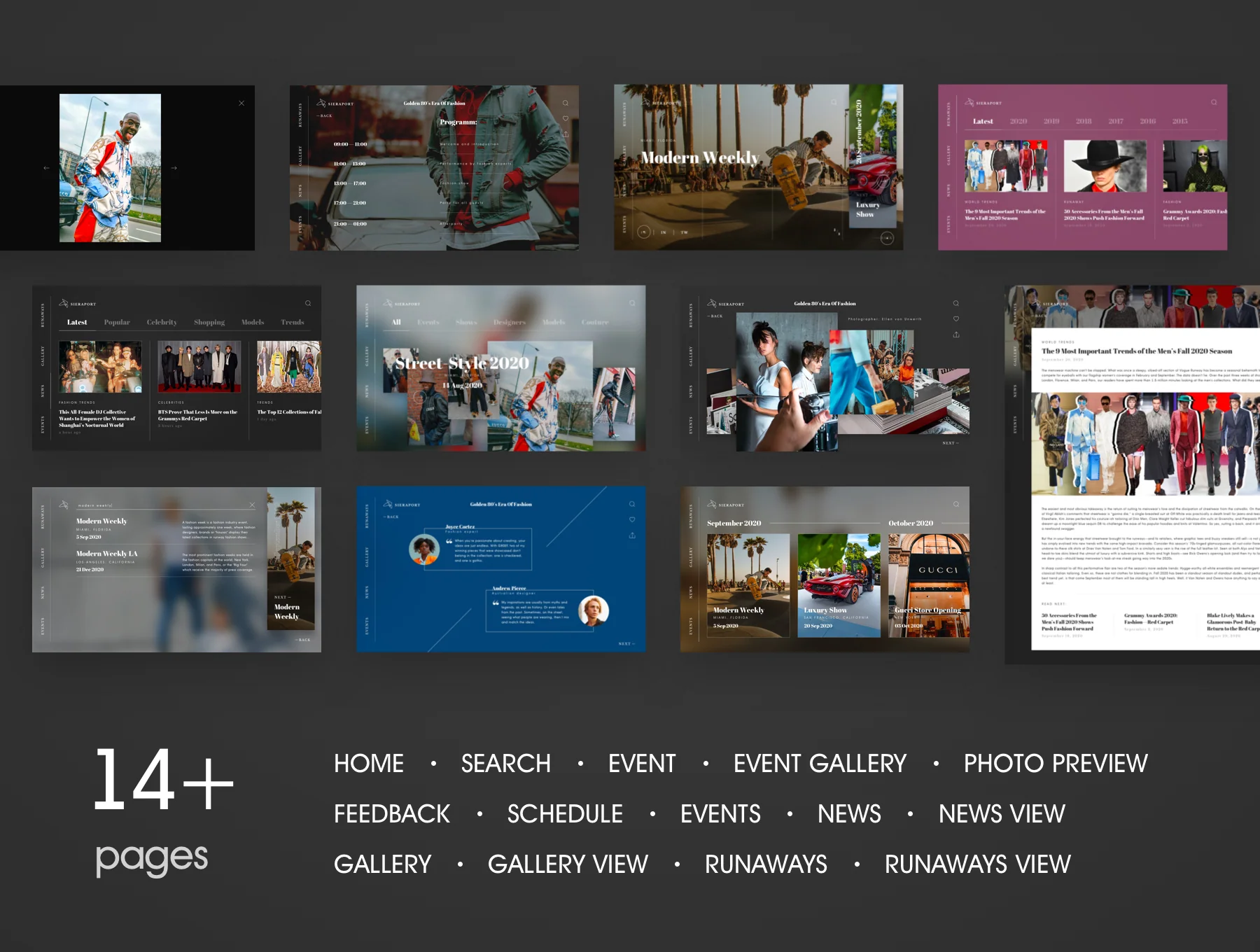 Sieraport Events UI Kit 2