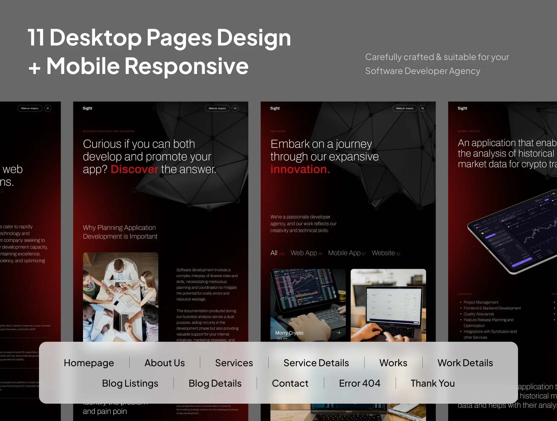 Sight - Software Developer Agency Website 3