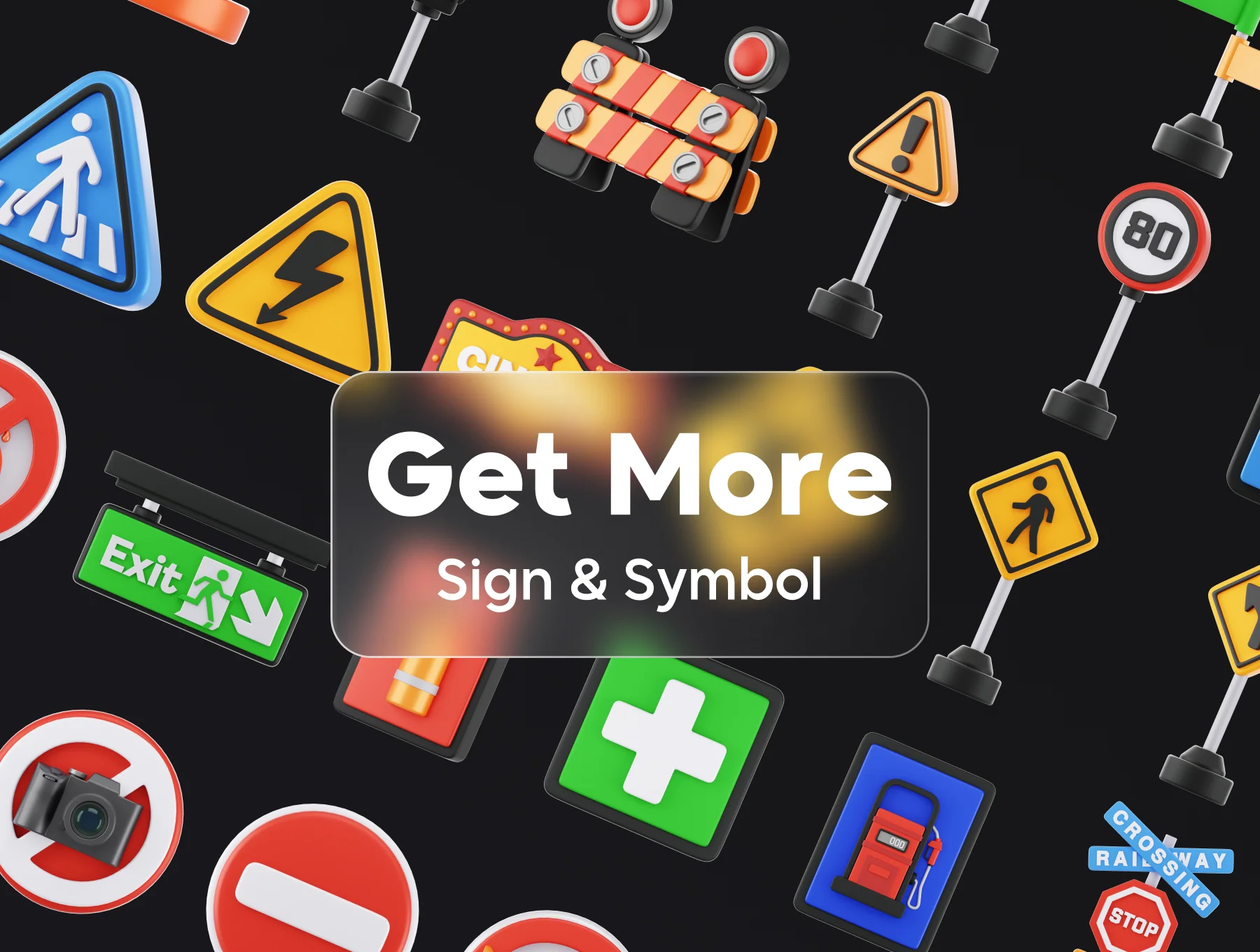 Sign & Symbol 3D Icon 5