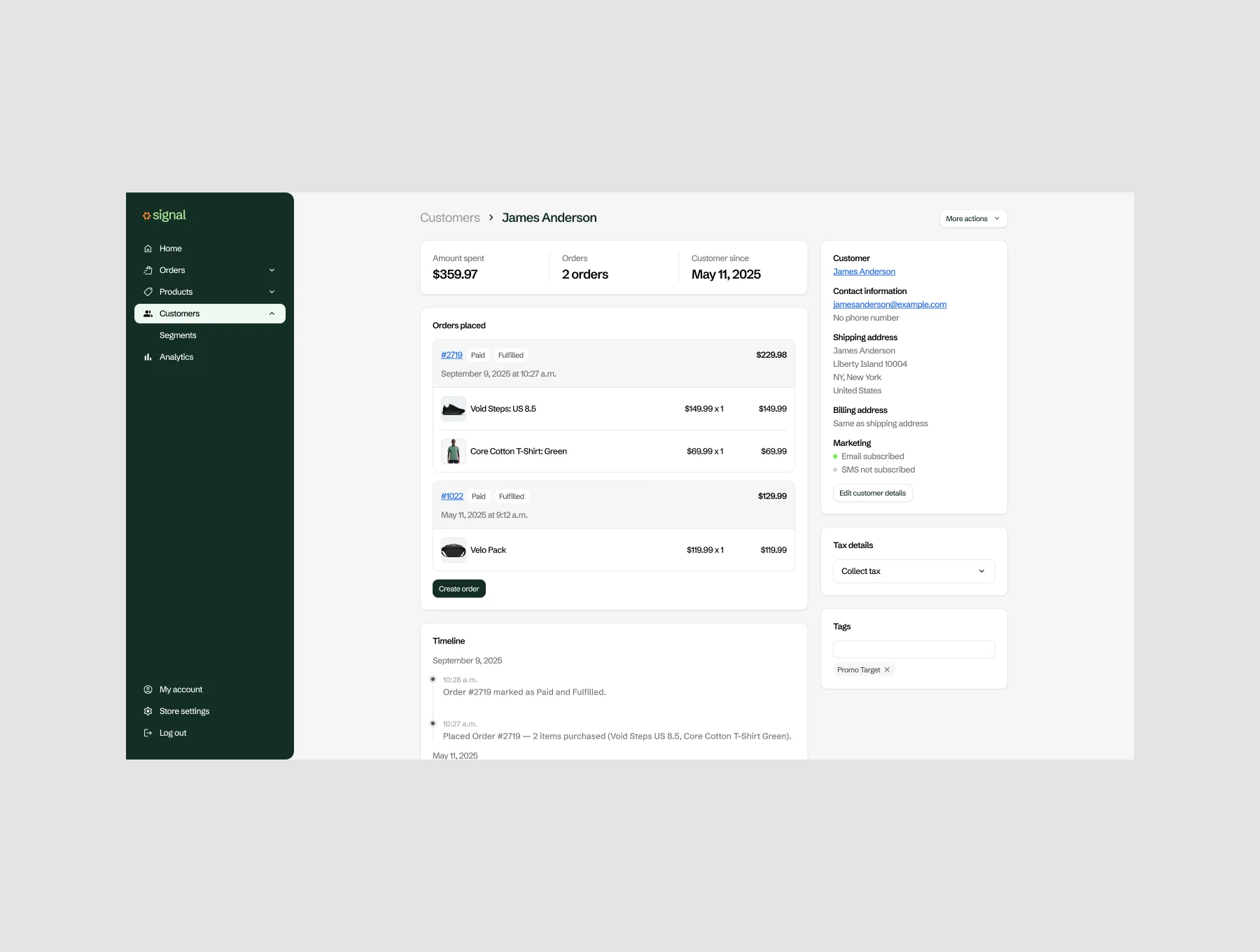Signal Commerce Hub - E-commerce & Orders Management Template 8